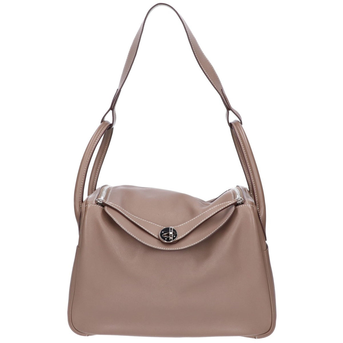 Hermes Etoupe Gray Swift Leather Shoulder Bag (Pre-Owned)