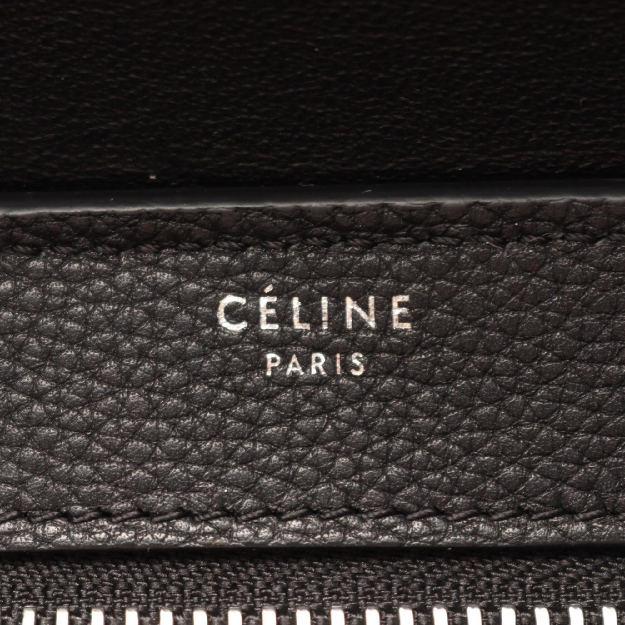 Celine Black Blue Leather Handbag (Pre-Owned)