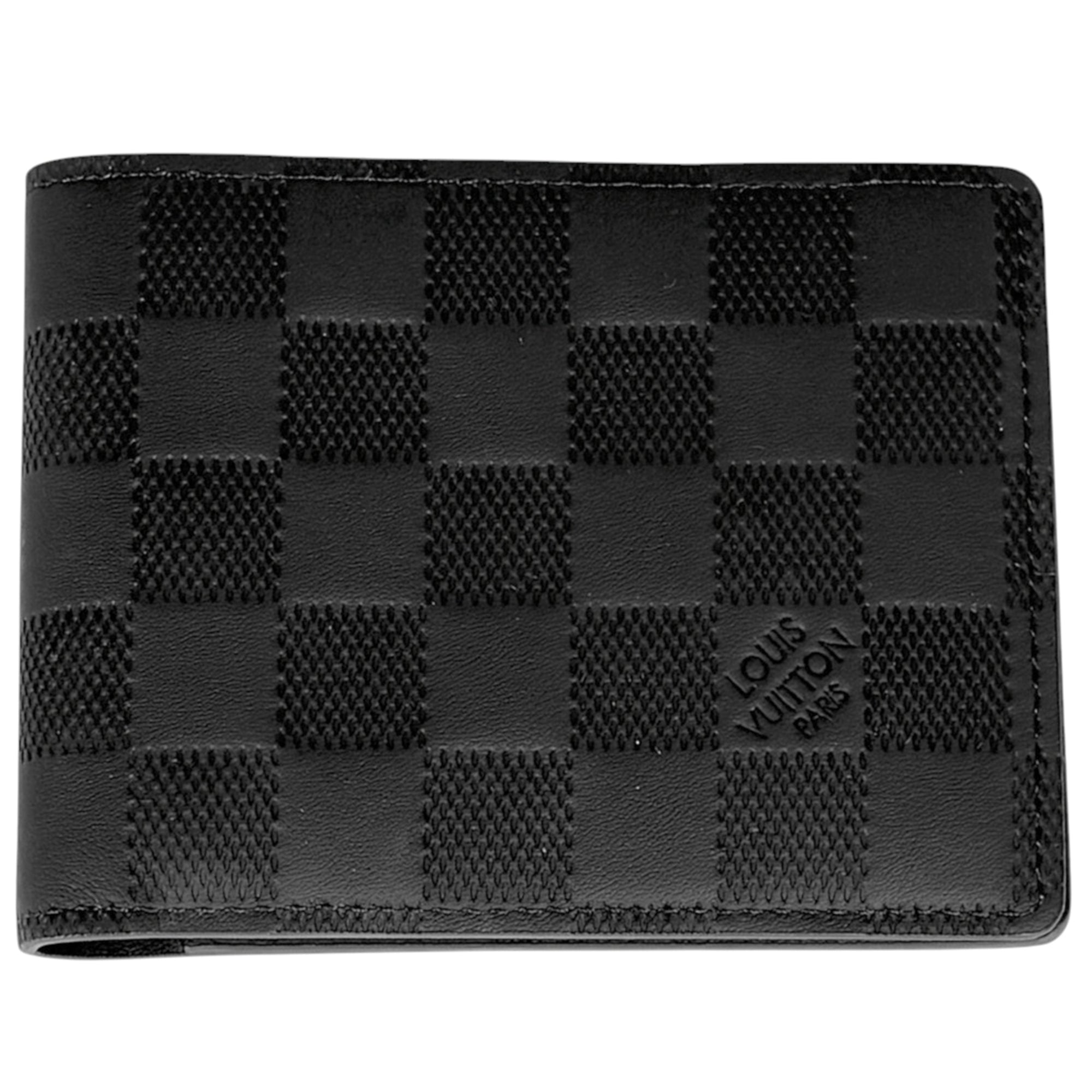 Louis Vuitton Black Onyx Damier Infini Wallet (Bi-Fold) (Pre-Owned)