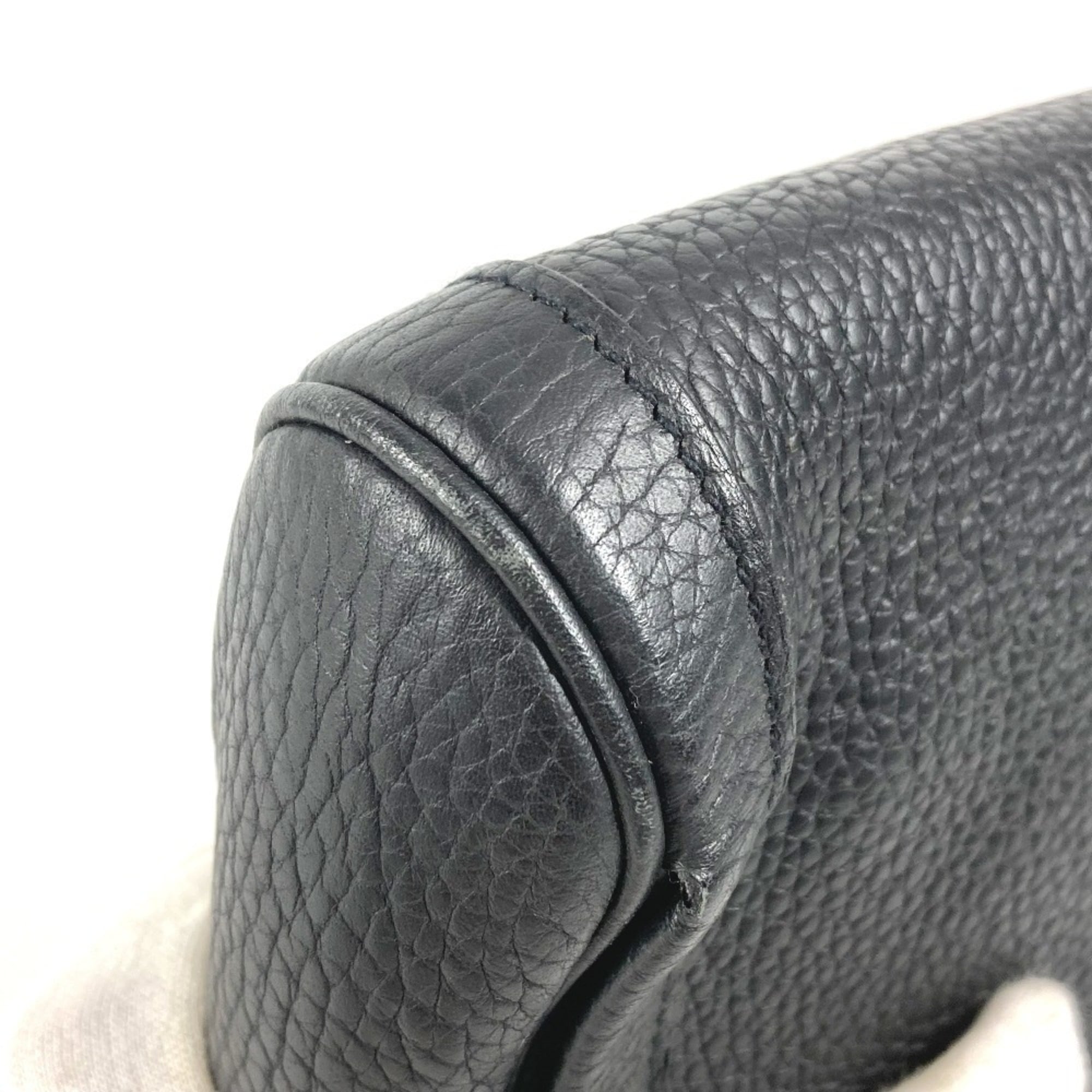 Hermes Black Leather Clutch Bag Pouch (Pre-Owned)
