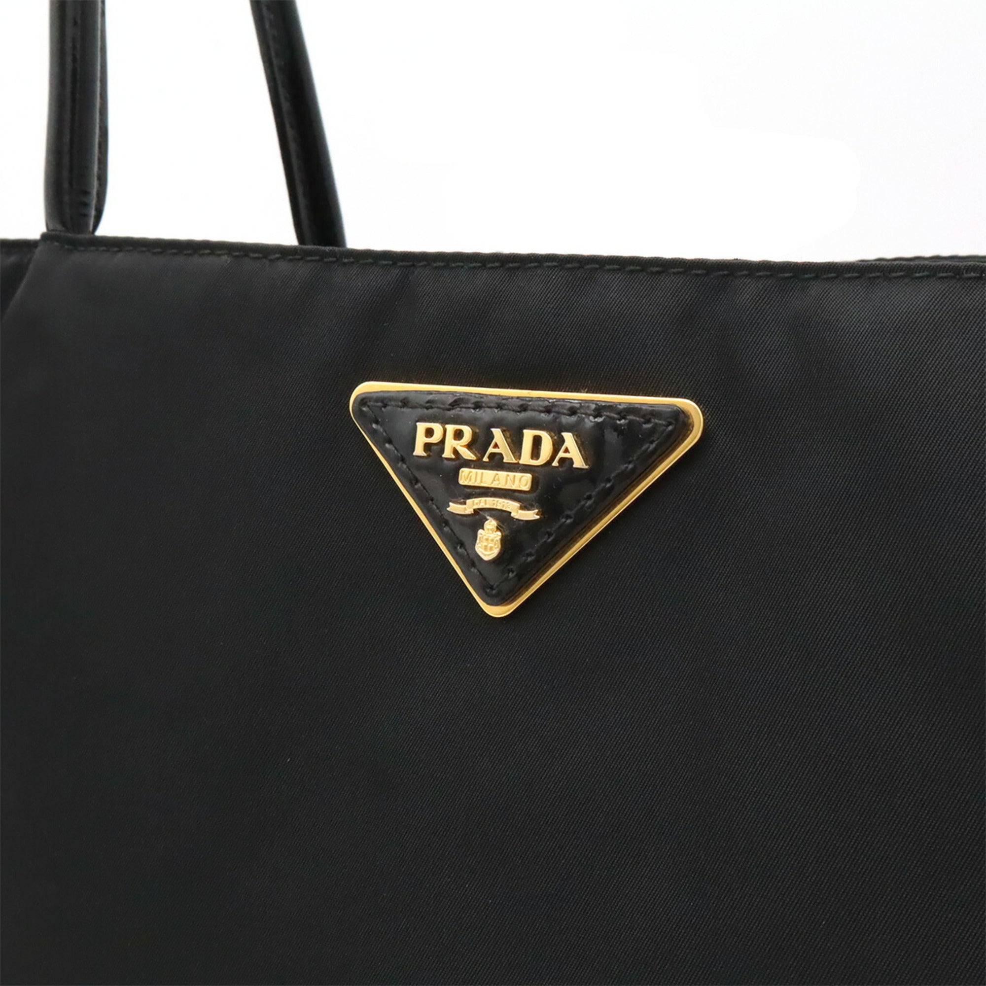 Prada Black Nero Nylon Shoulder Bag Tote Bag (Pre-Owned)