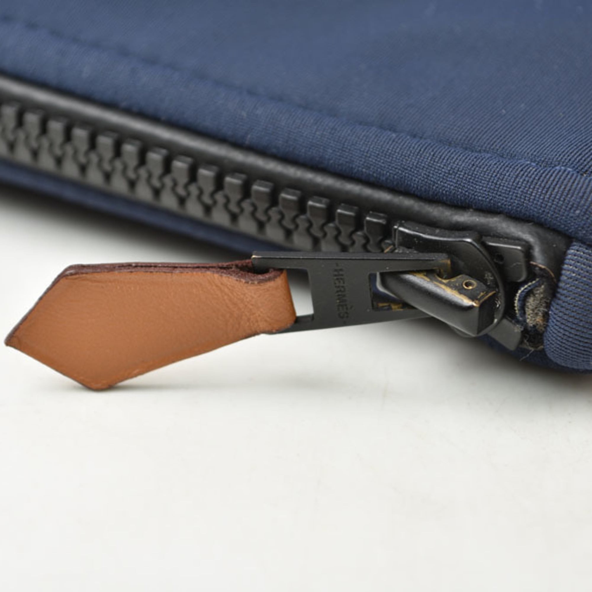 Hermes Navy Nylon Pouch (Pre-Owned)