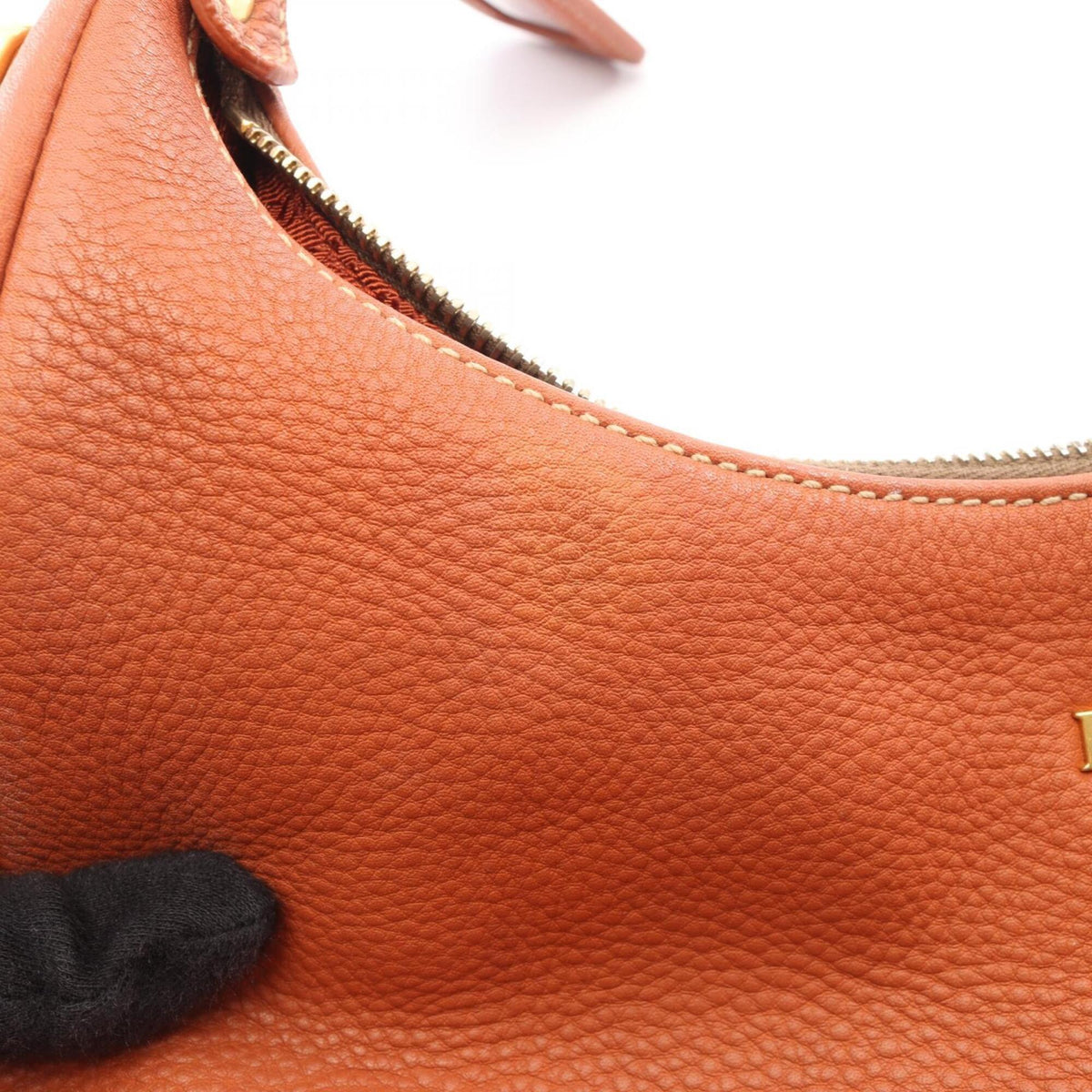 Prada Brown Leather Handbag Shoulder Bag (Pre-Owned)