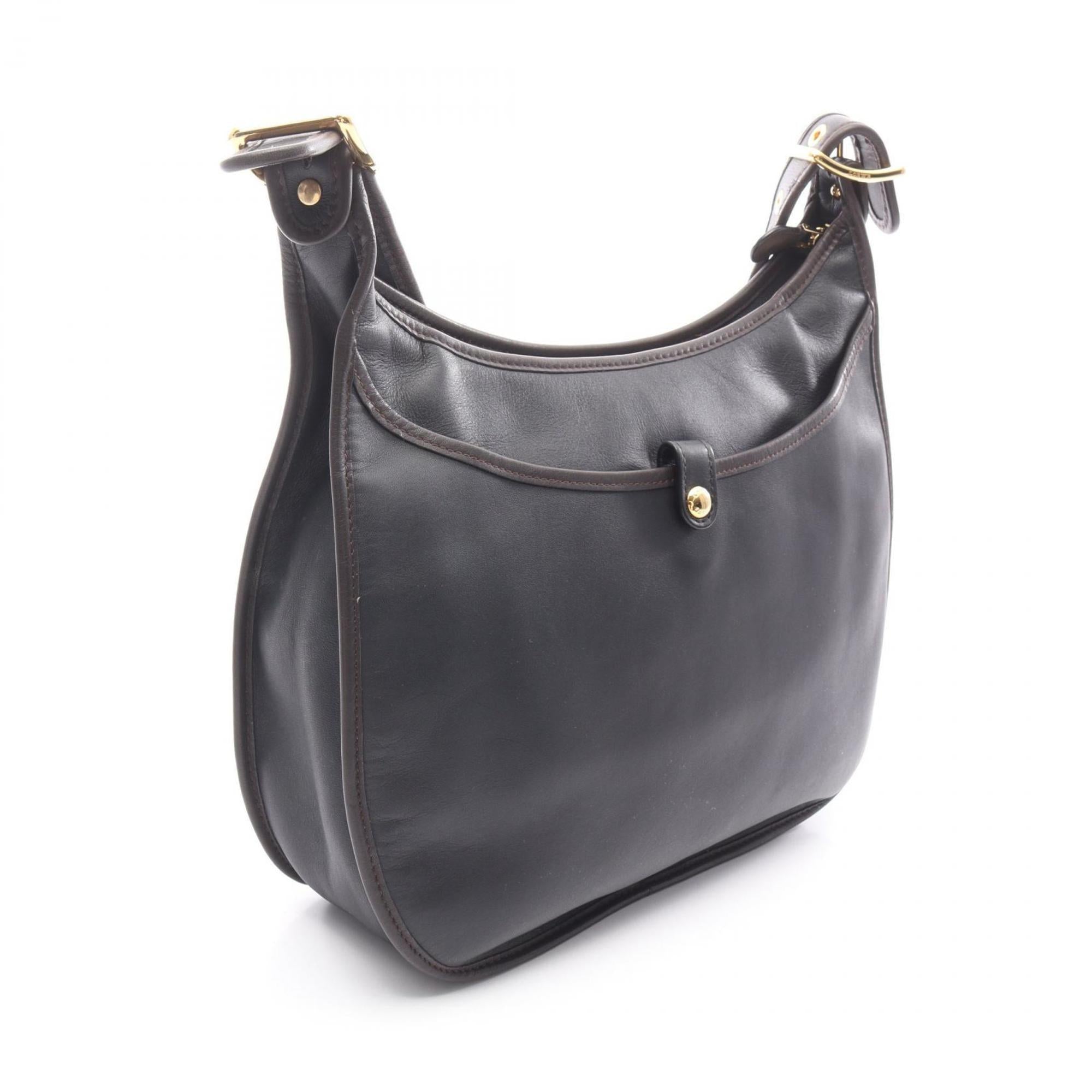 Loewe Black Brown Leather Shoulder Bag (Pre-Owned)