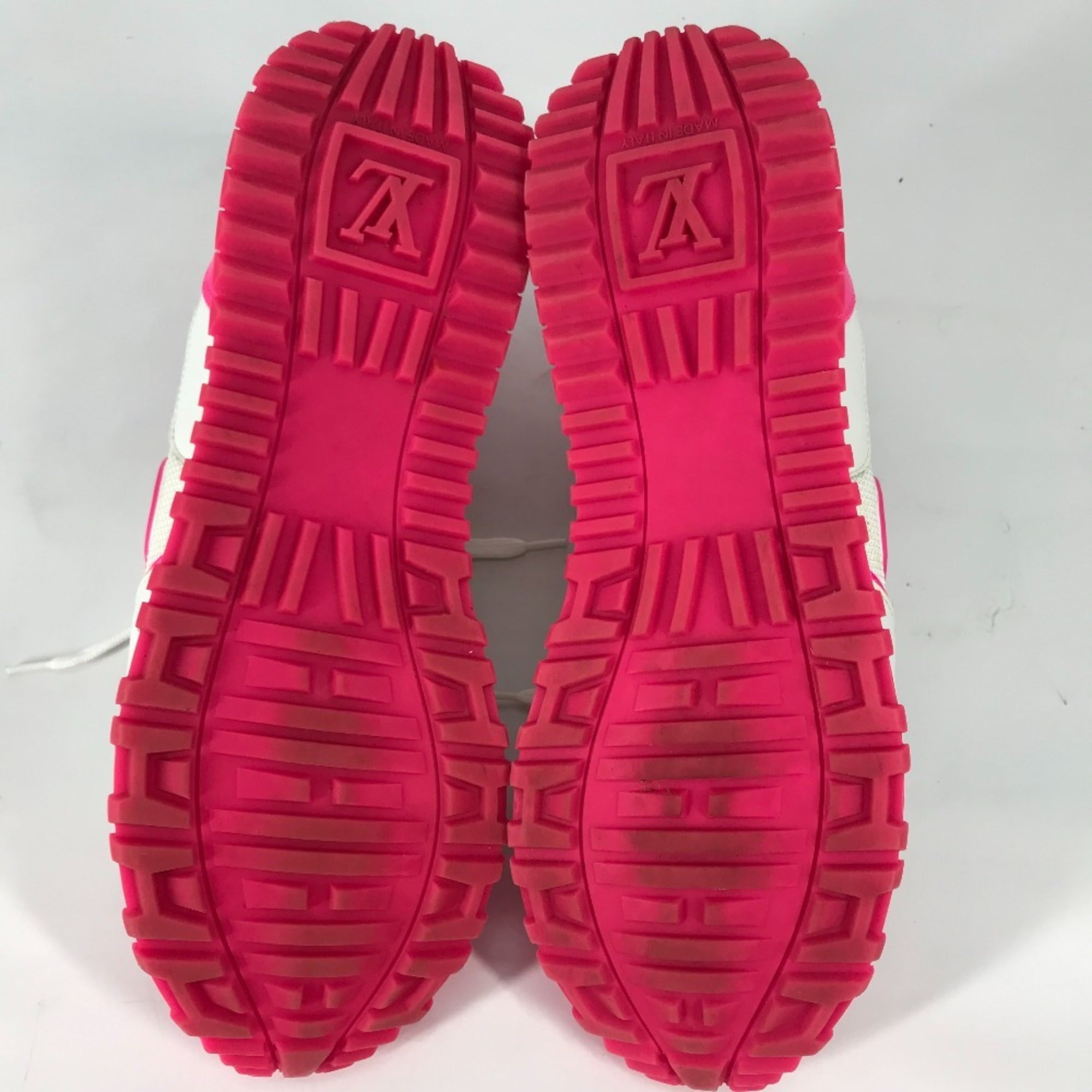 Louis Vuitton Pink White Sneakers (Pre-Owned)
