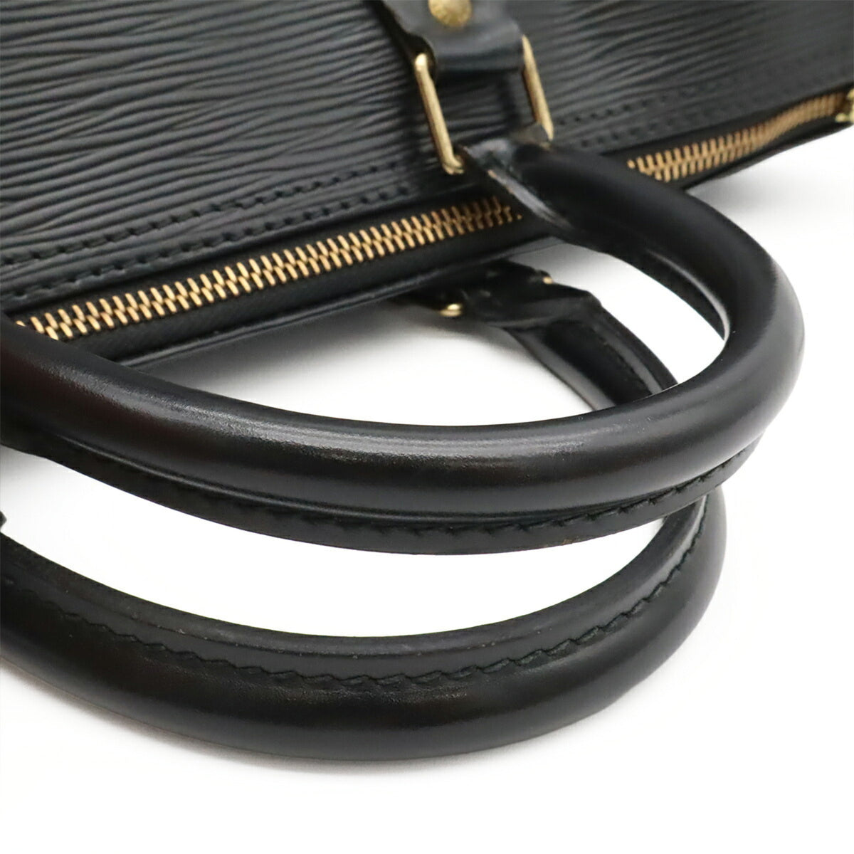 Louis Vuitton Black Noir Epi Leather Boston Bag Handbag (Pre-Owned)