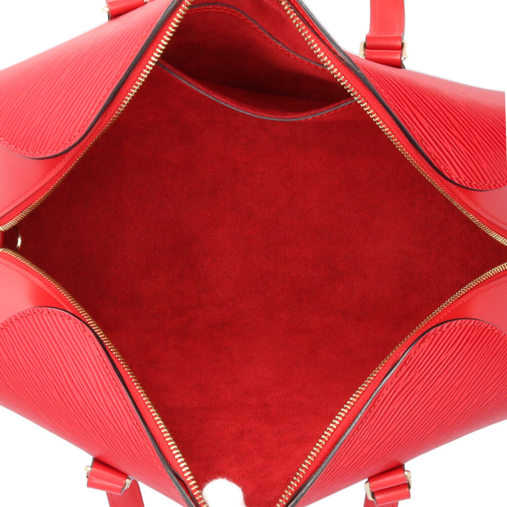 Louis Vuitton Castilian Red Red Color Epi Leather Handbag (Pre-Owned)