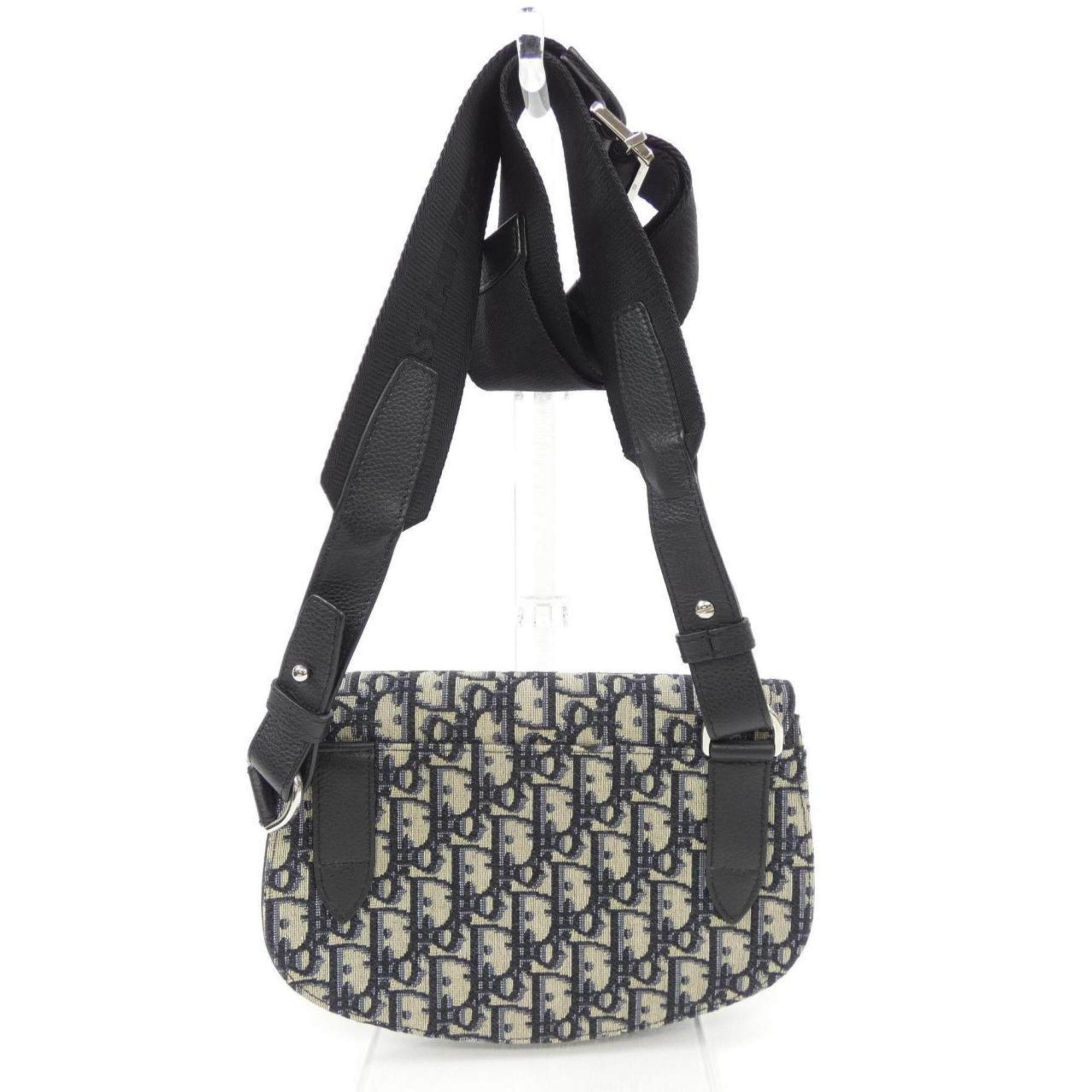 Christian Dior Beige Black Navy Handbag (Pre-Owned)