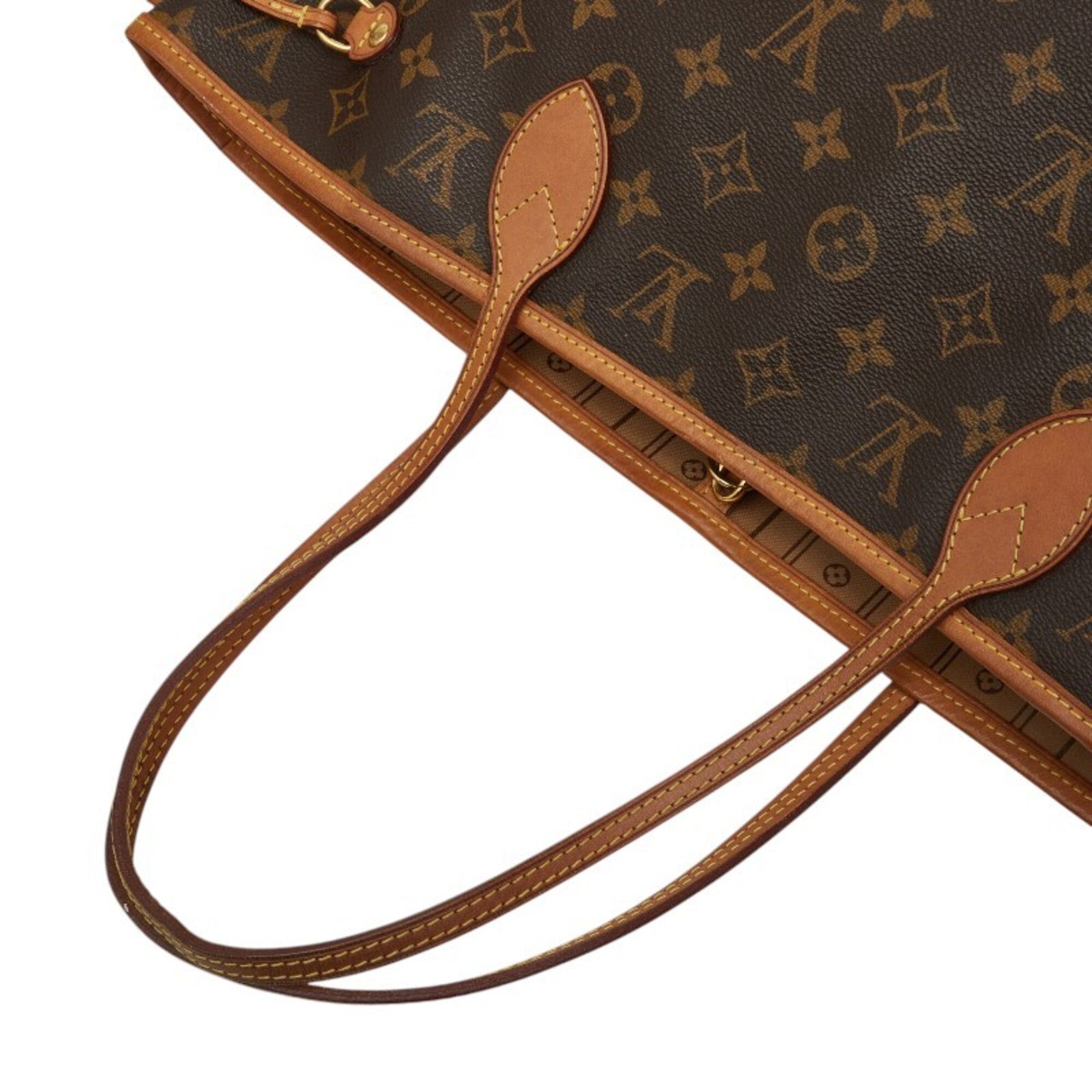 Louis Vuitton Monogram Brown Pvc Leather Tote Bag (Pre-Owned)