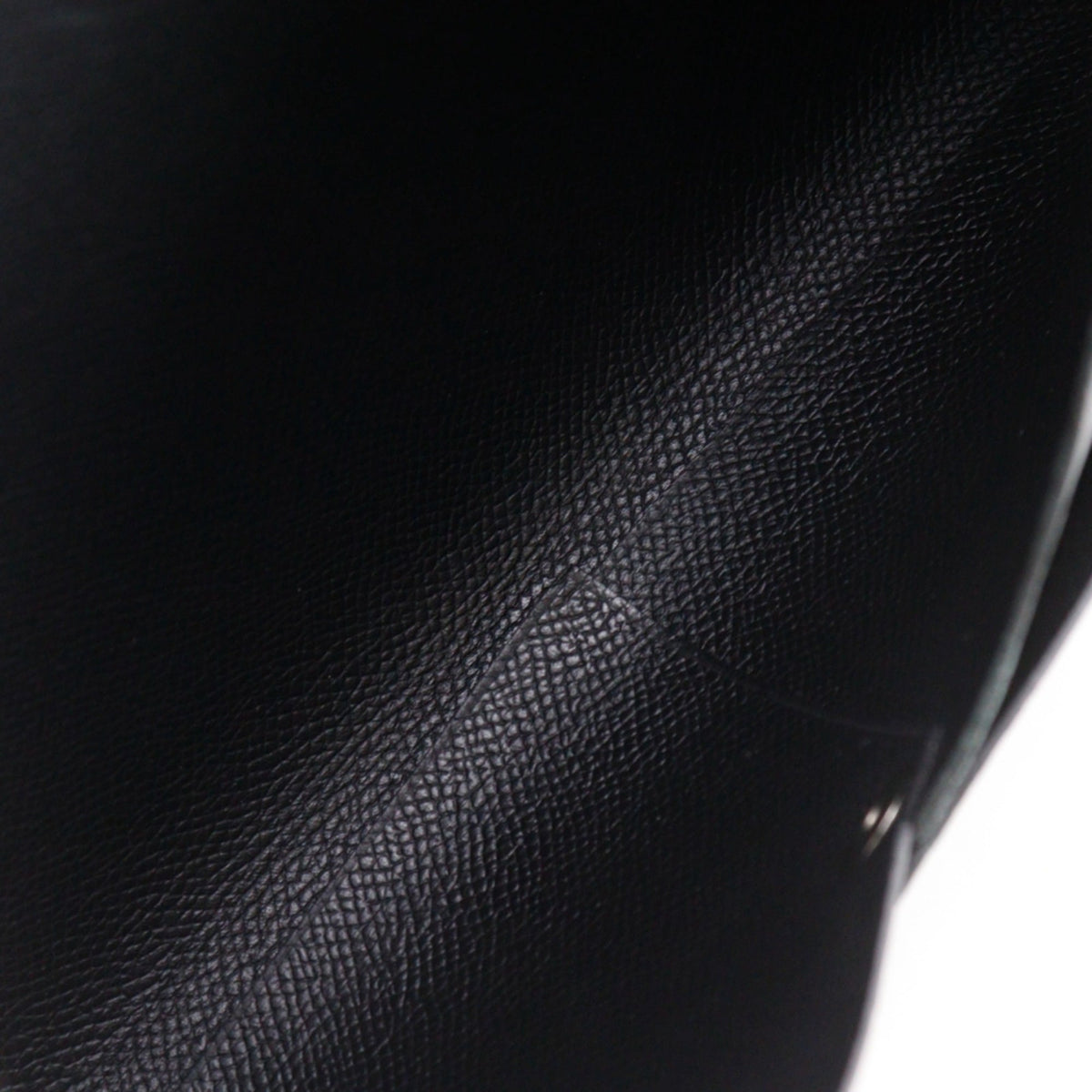 Hermes Black Green Epsom Leather Clutch Bag (Pre-Owned)