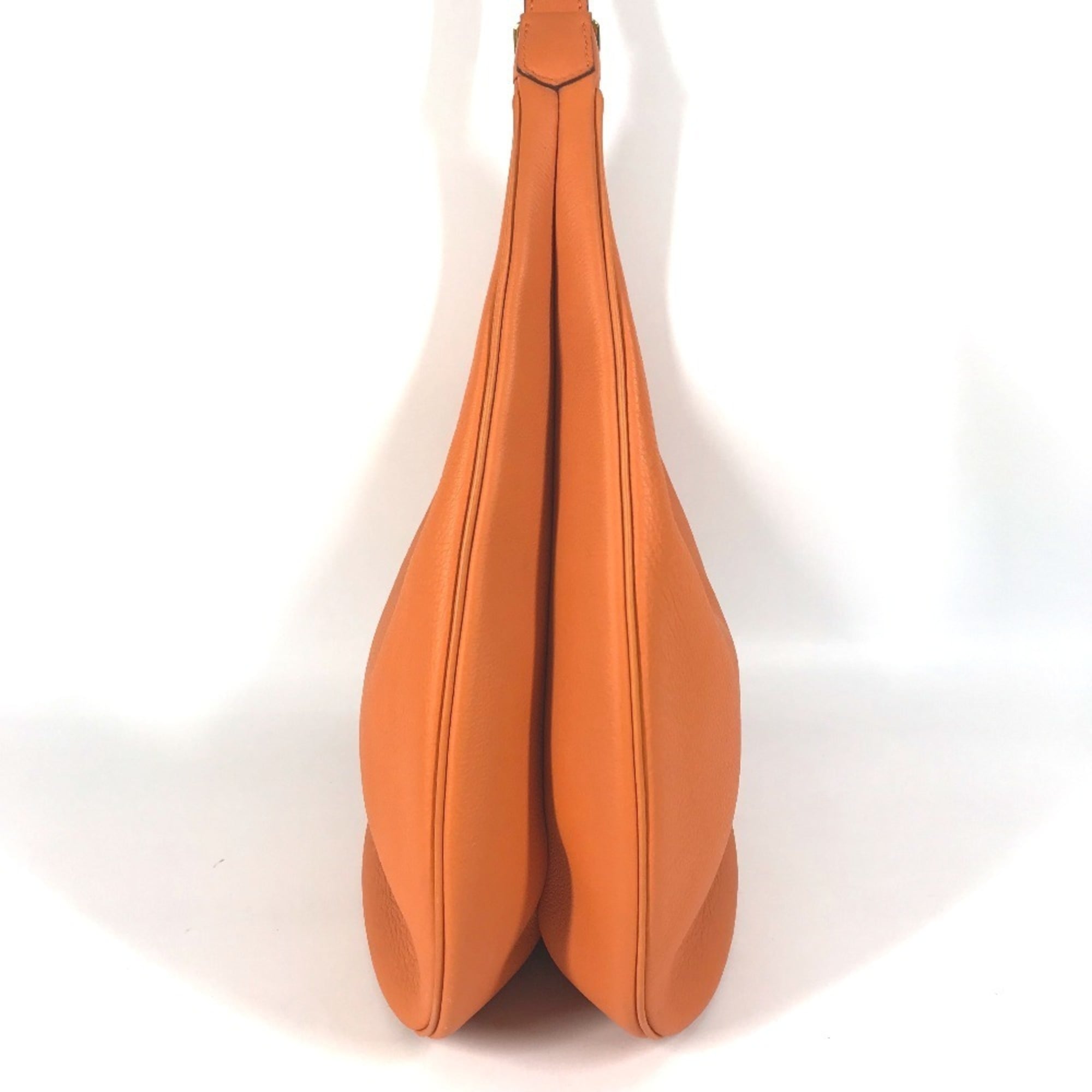 Hermes Orange Leather Shoulder Bag (Pre-Owned)