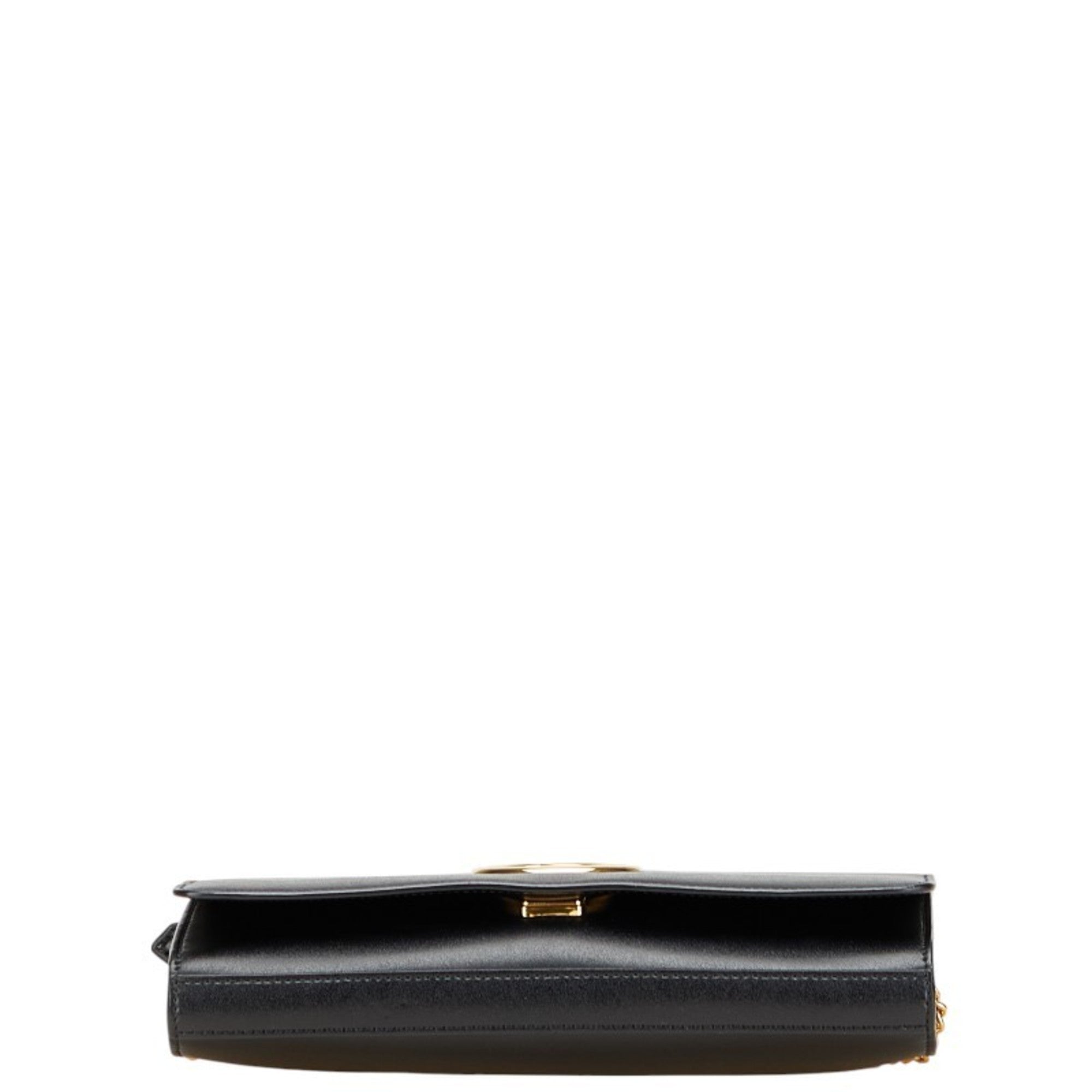 Fendi Black Leather Shoulder Bag (Pre-Owned)