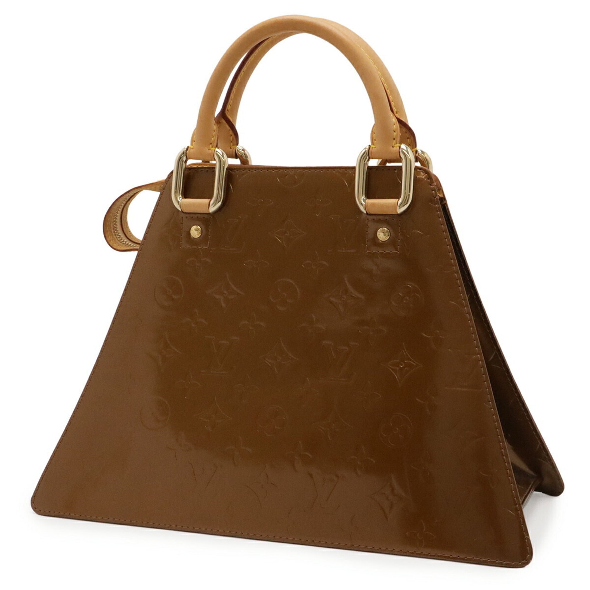Louis Vuitton Bronze Leather Handbag (Pre-Owned)