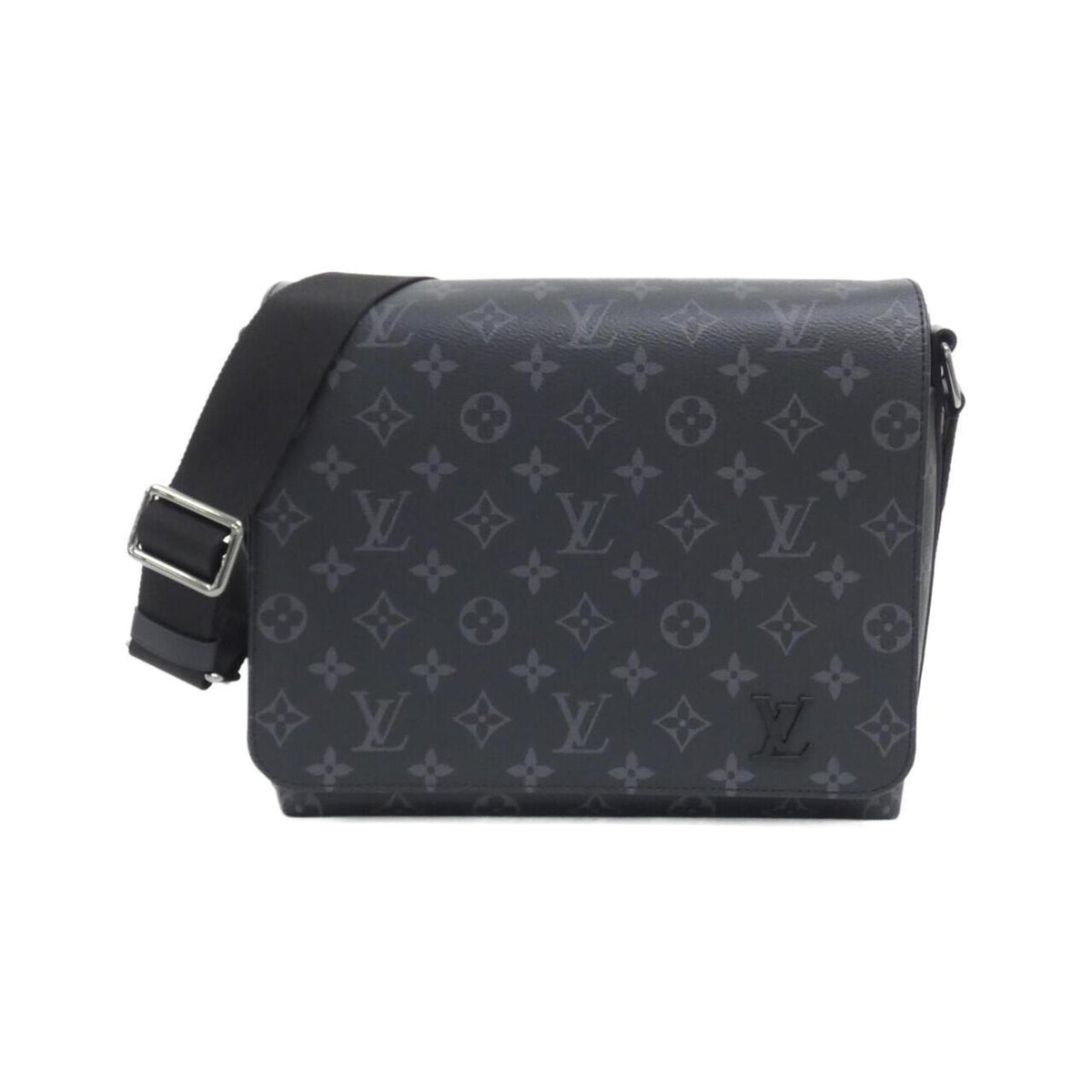Louis Vuitton Black Coated Canvas Shoulder Bag (Pre-Owned)