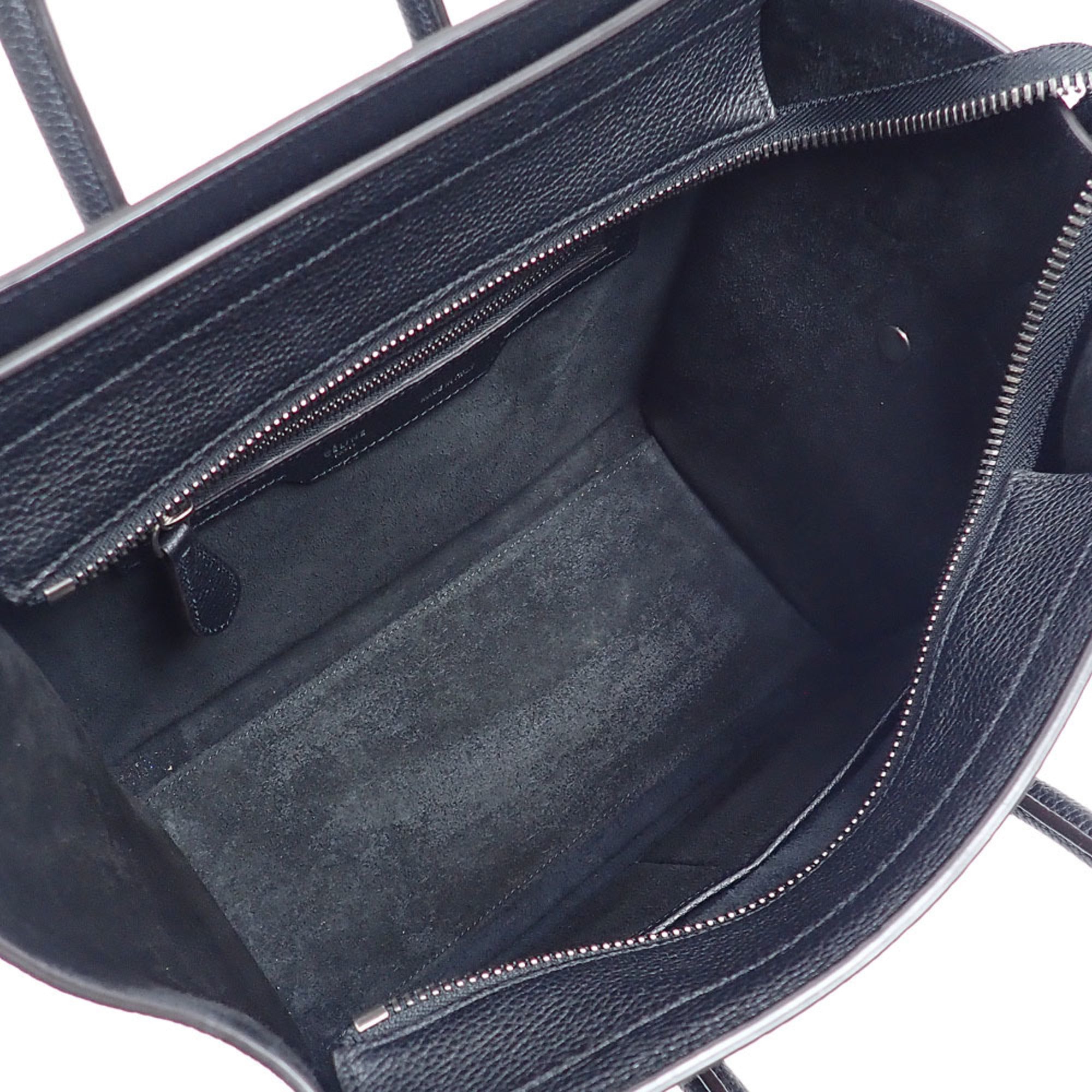Celine Luggage Black Leather Handbag (Pre-Owned)
