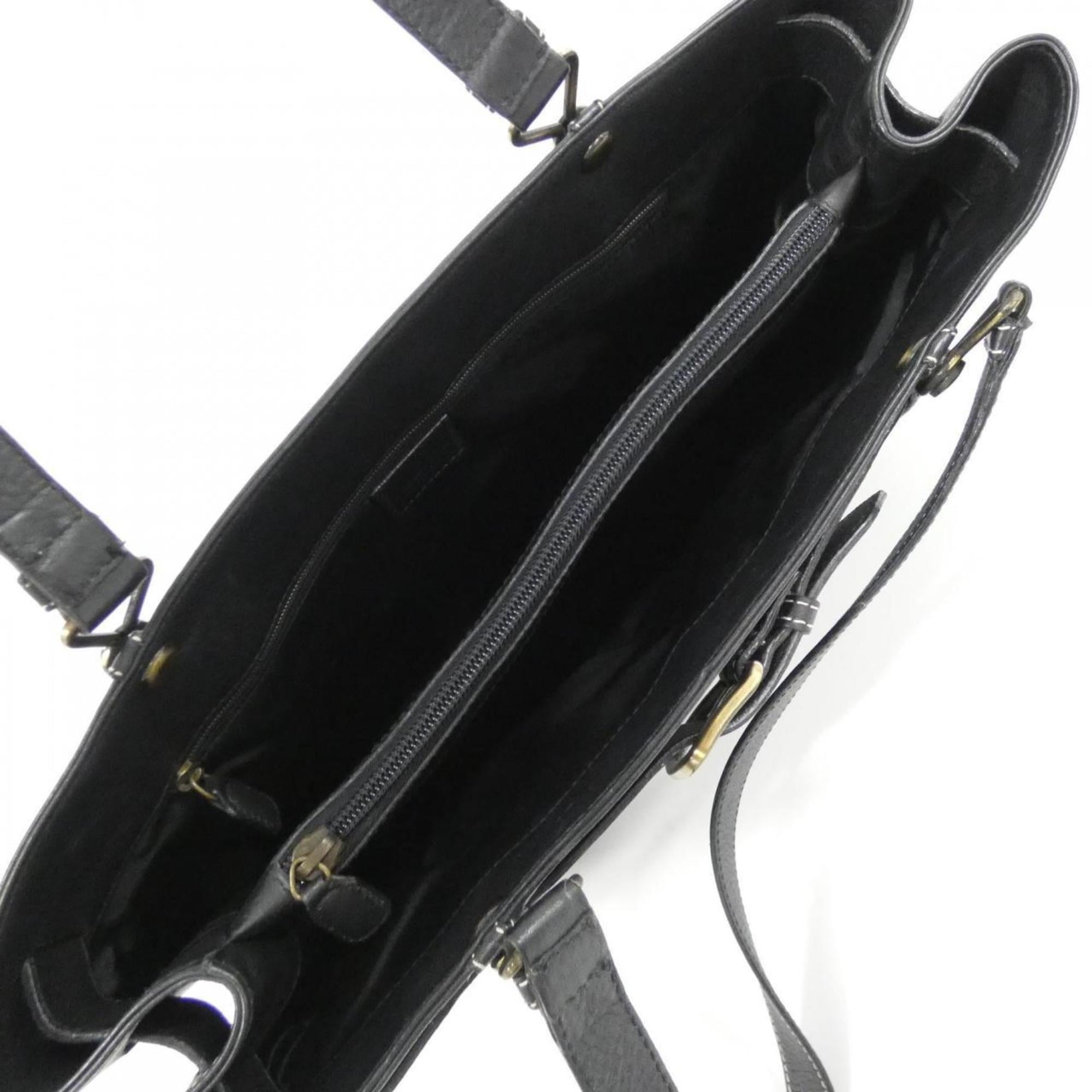 Christian Dior Black Leather Handbag (Pre-Owned)