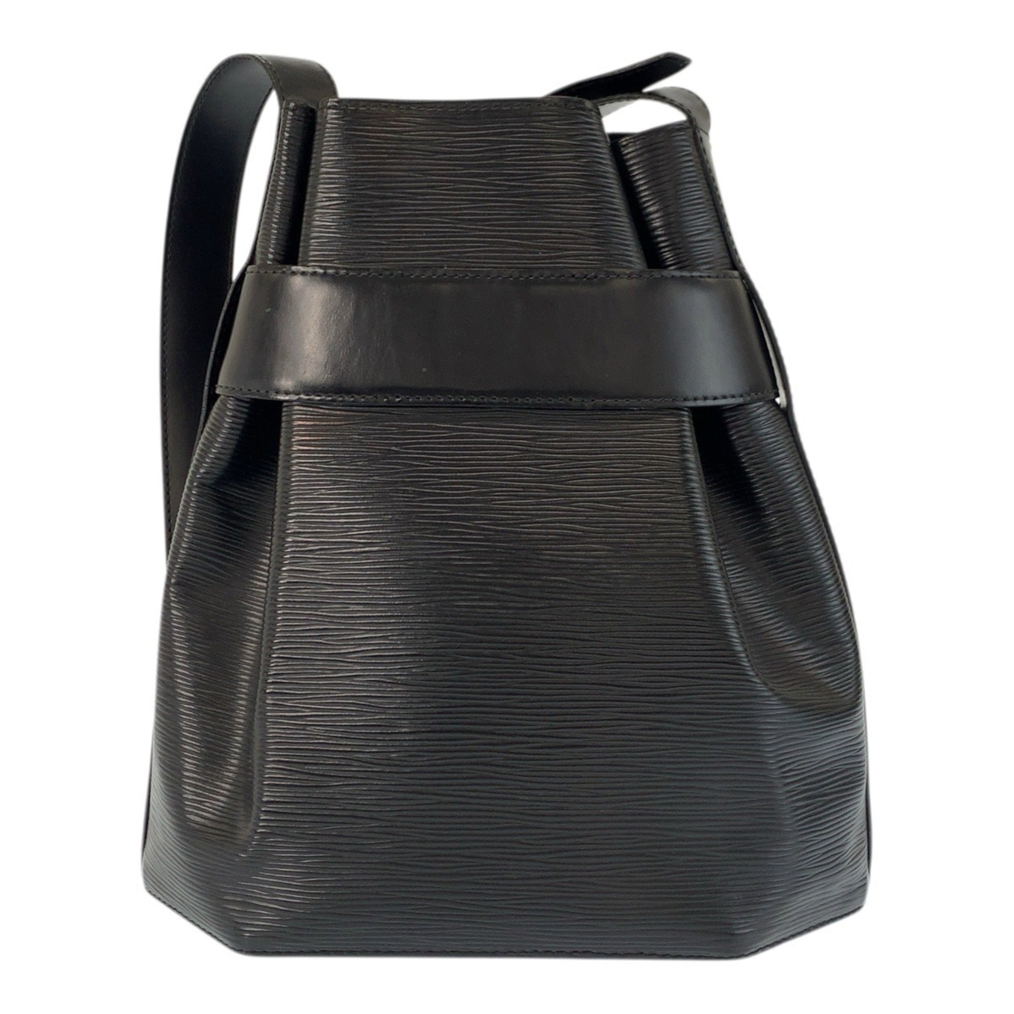Louis Vuitton Black Leather Shoulder Bag (Pre-Owned)