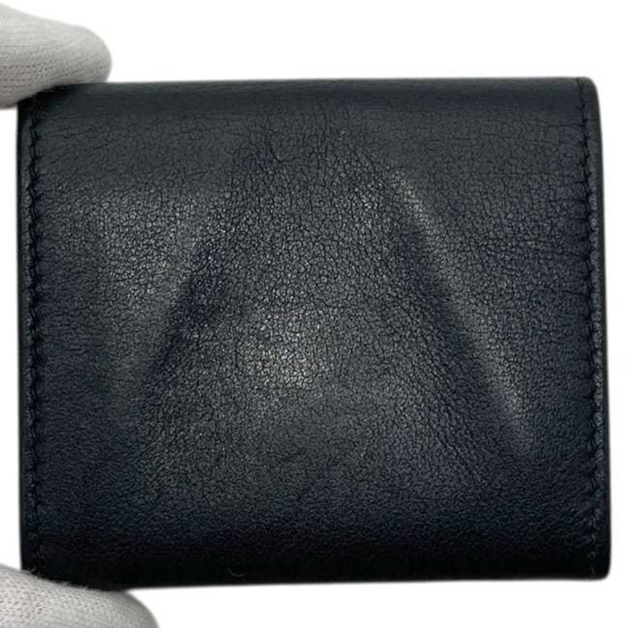 Cartier Black Leather Coin Purse/Coin Case (Pre-Owned)