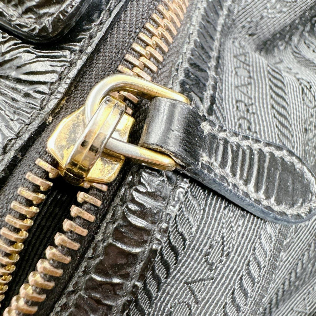 Prada Black Patent Leather Shoulder Bag Tote Bag (Pre-Owned)