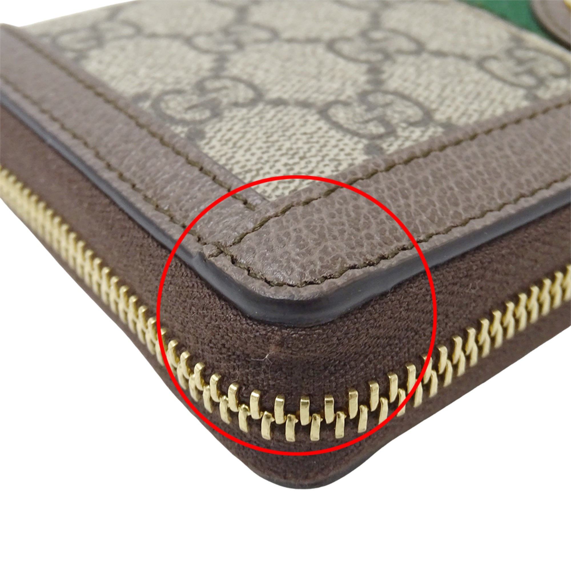 Gucci Beige Brown Gg Supreme Canvas Long Wallet (Bi-Fold) (Pre-Owned)