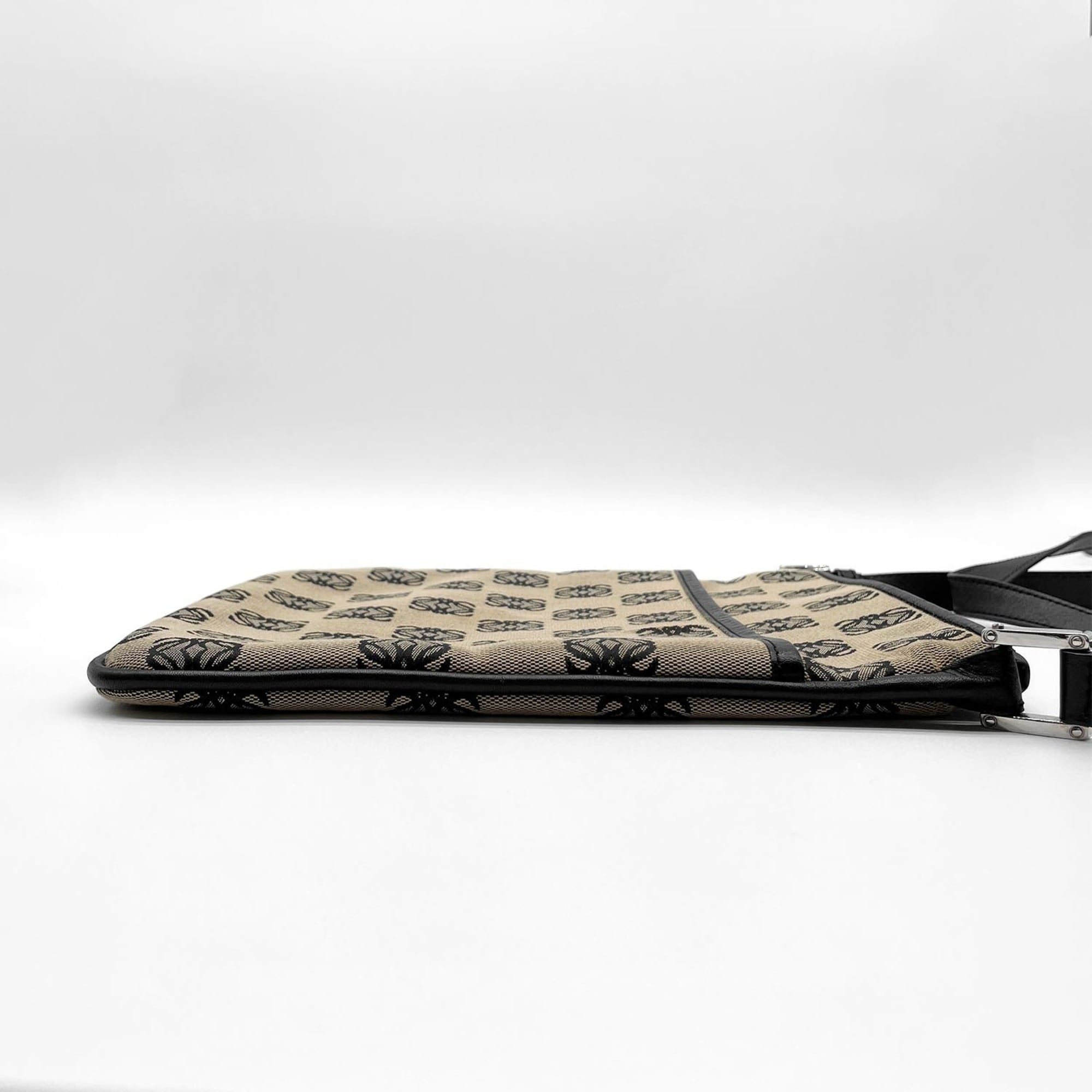 Loewe Black Brown Canvas Shoulder Bag (Pre-Owned)