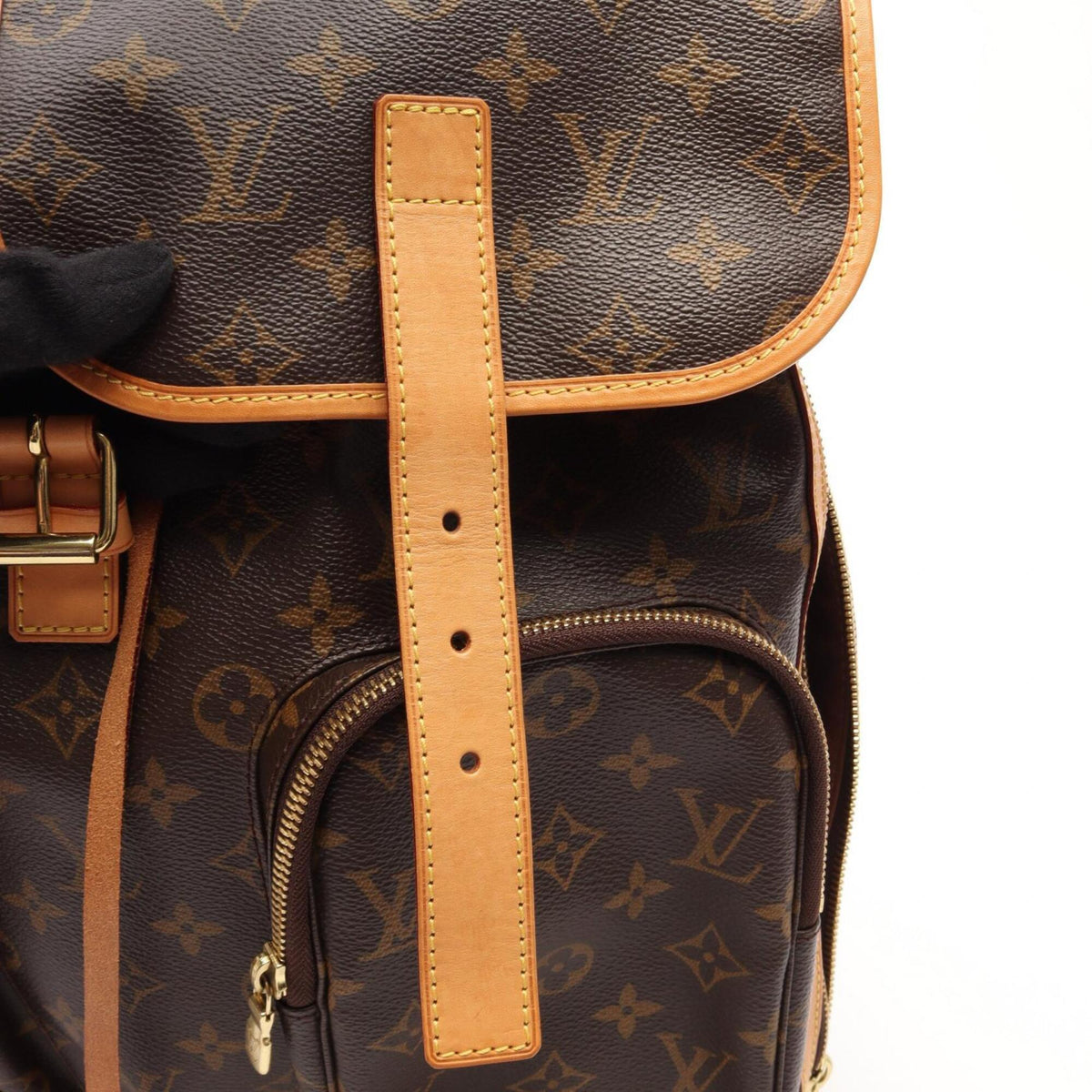 Louis Vuitton Brown Pvc Leather Backpack Handbag (Pre-Owned)