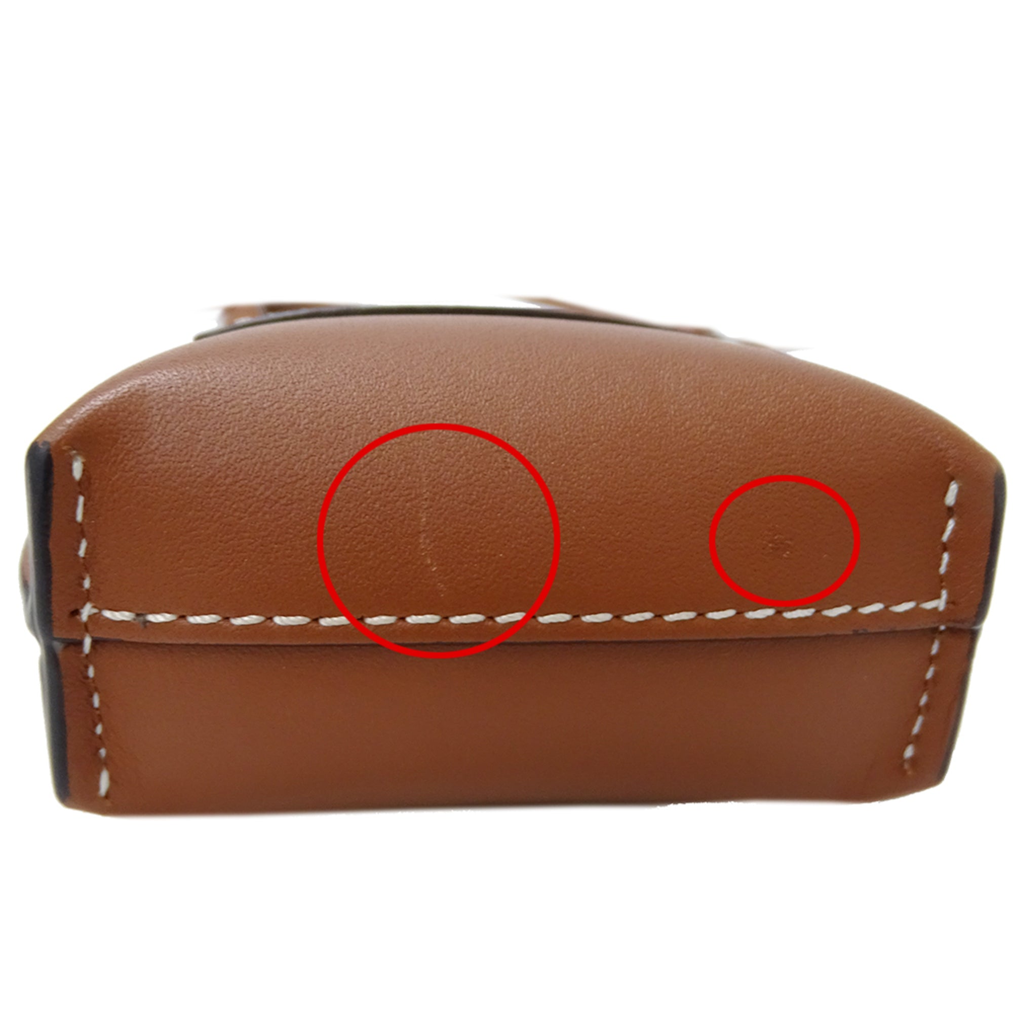 Loewe Brown Leather Handbag Shoulder Bag (Pre-Owned)