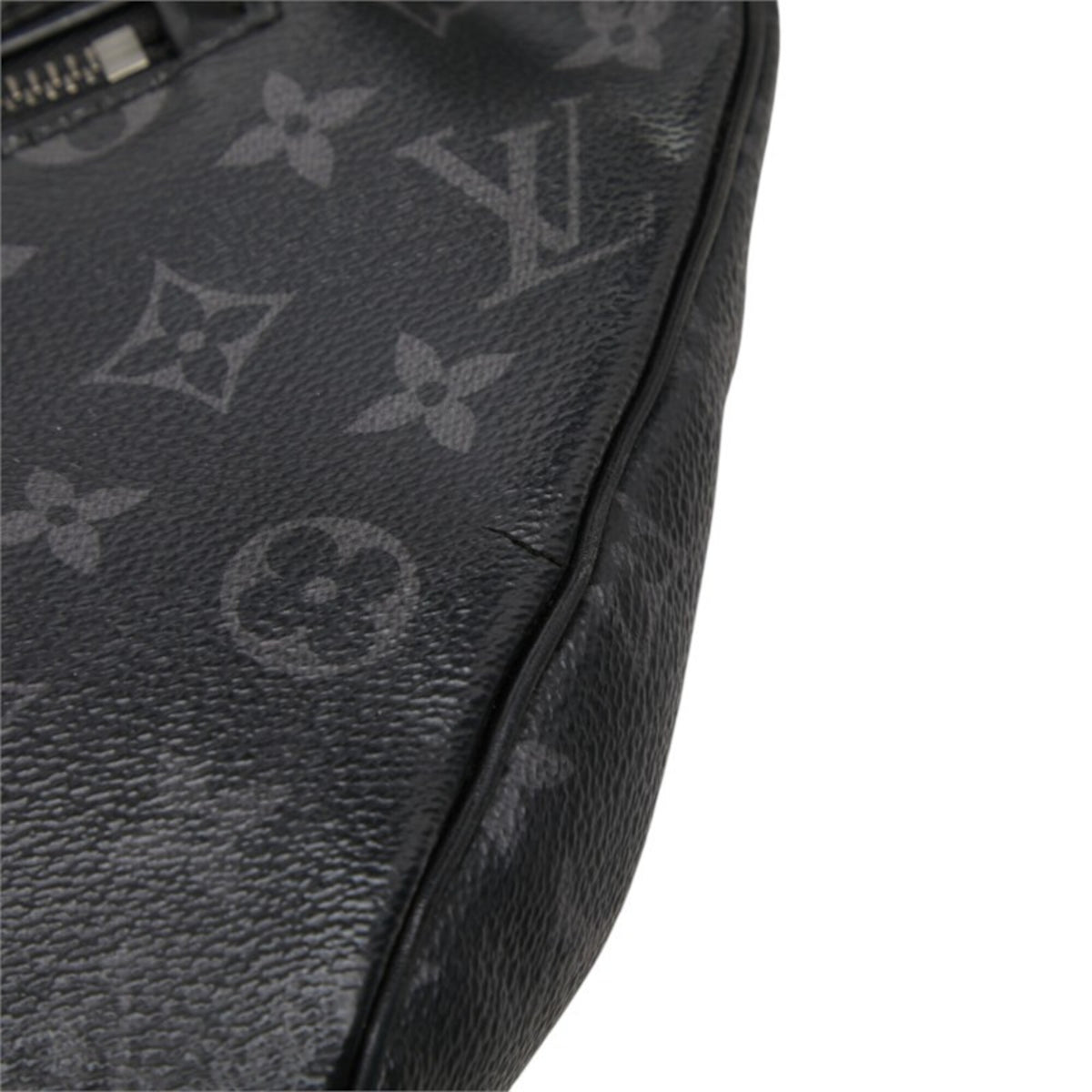 Louis Vuitton Black Pvc Leather Sling Bag (Pre-Owned)