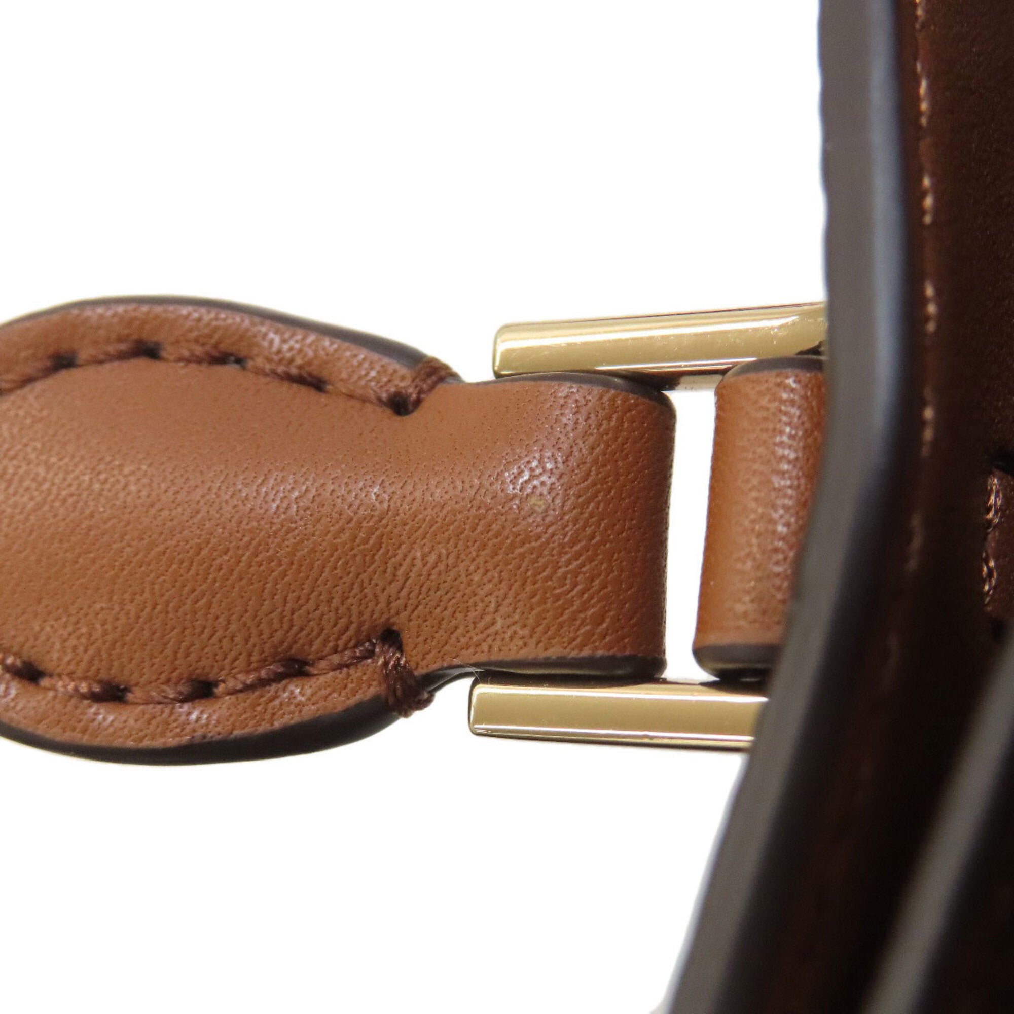 Michael Kors Brown Pvc Handbag Pouch (Pre-Owned)
