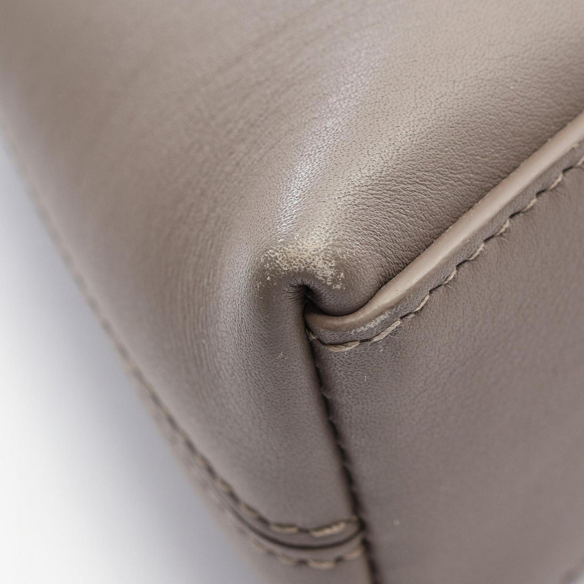 Balenciaga Gray Leather Handbag Shoulder Bag (Pre-Owned)