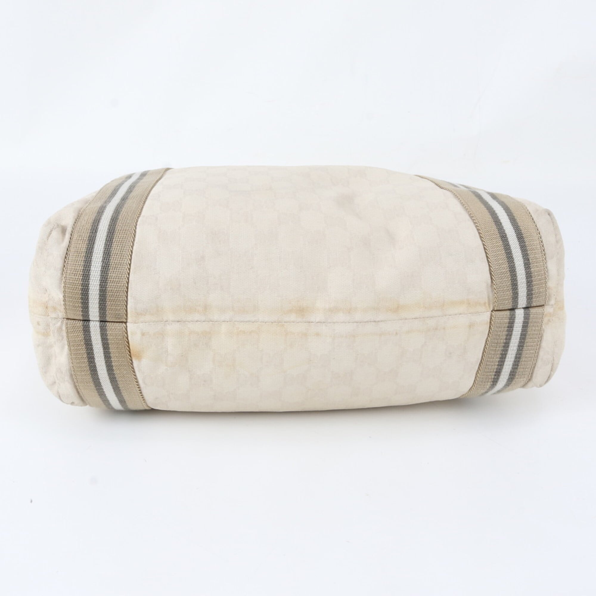 Gucci Ivory Gg Canvas Handbag Shoulder Bag Tote Bag (Pre-Owned)