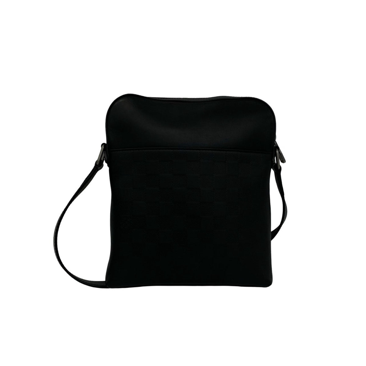 Louis Vuitton Black Leather Pochette Shoulder Bag (Pre-Owned)