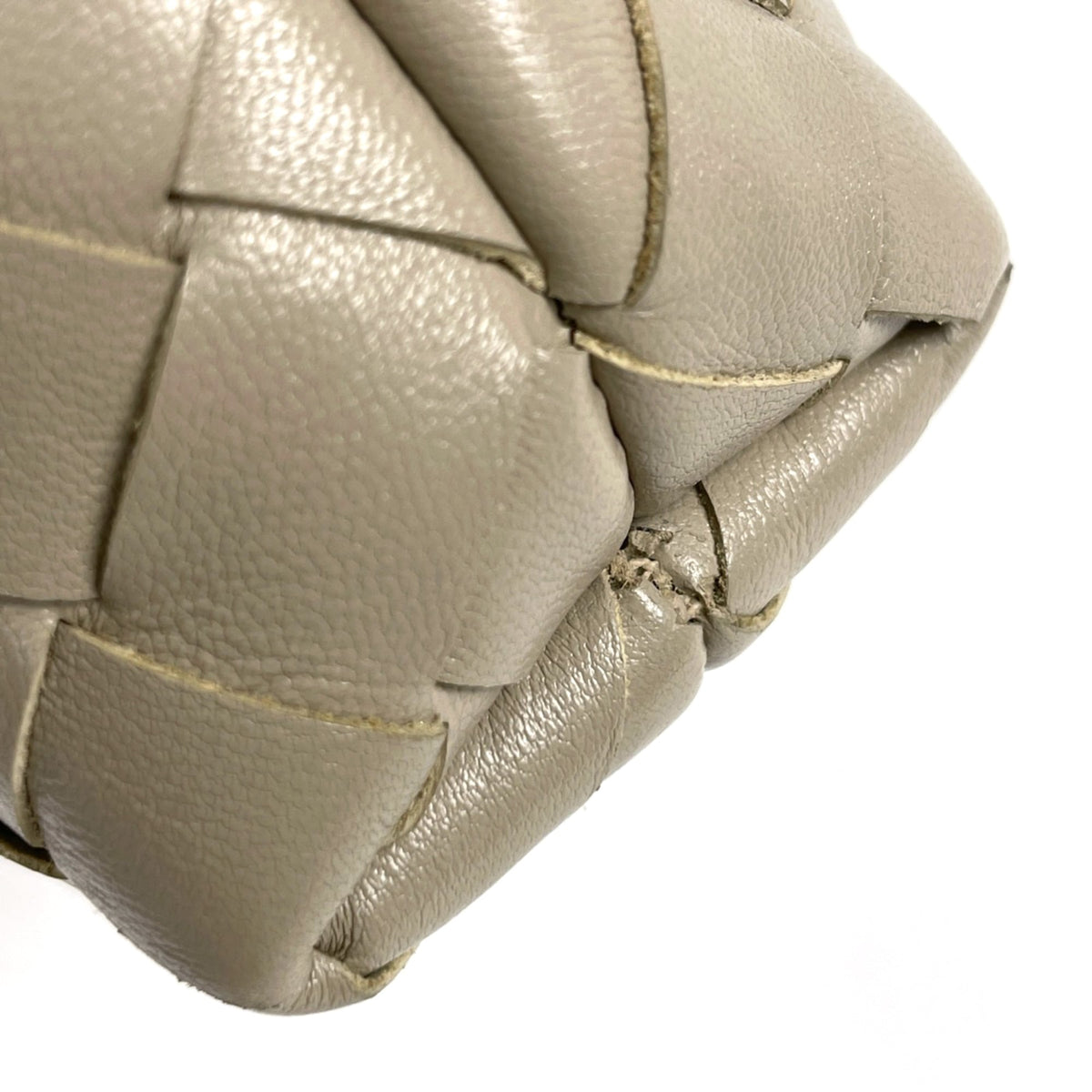 Bottega Veneta Beige Leather Shoulder Bag (Pre-Owned)