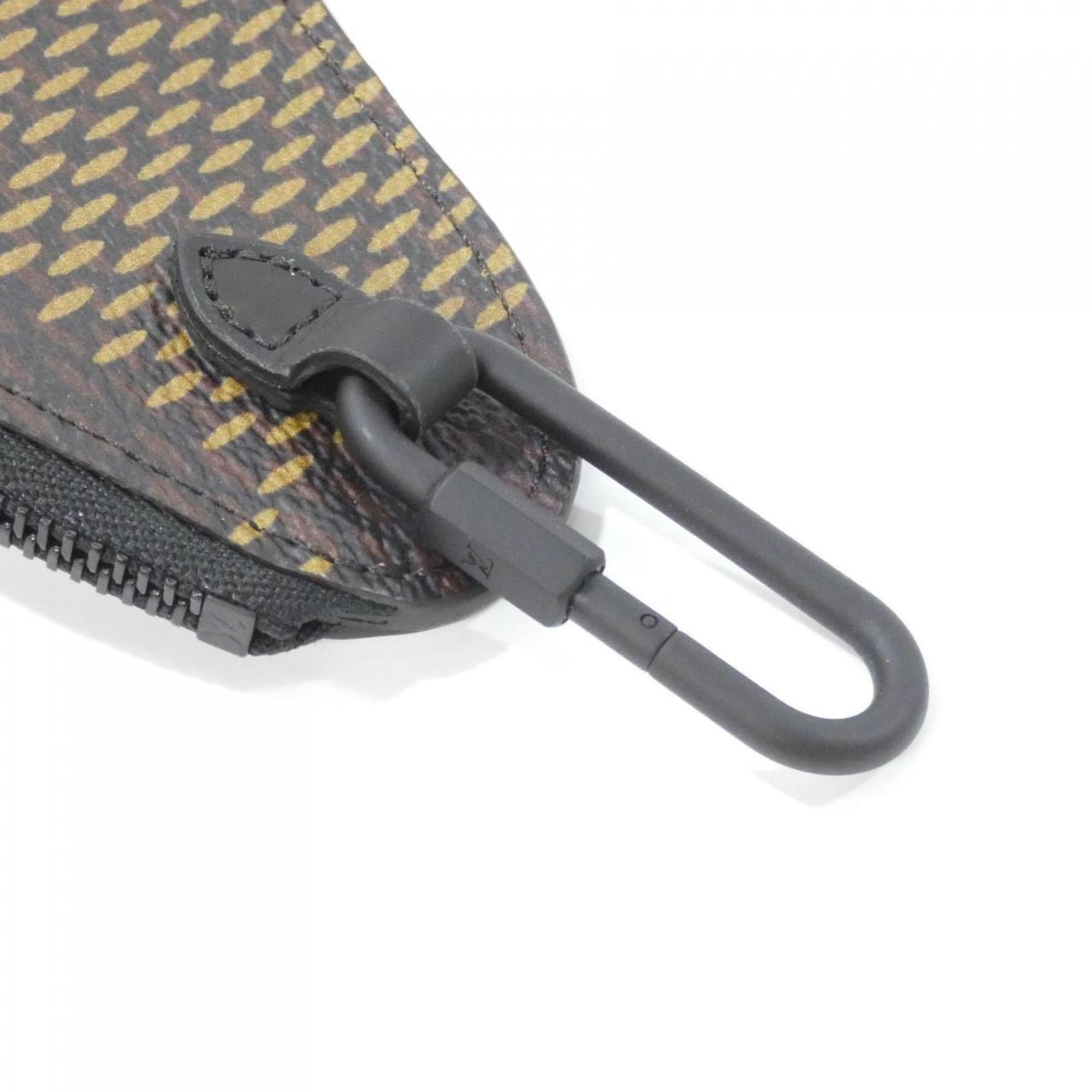 Louis Vuitton Damier Ebene Coated Canvas Leather Coin Purse/Coin Case (Pre-Owned)