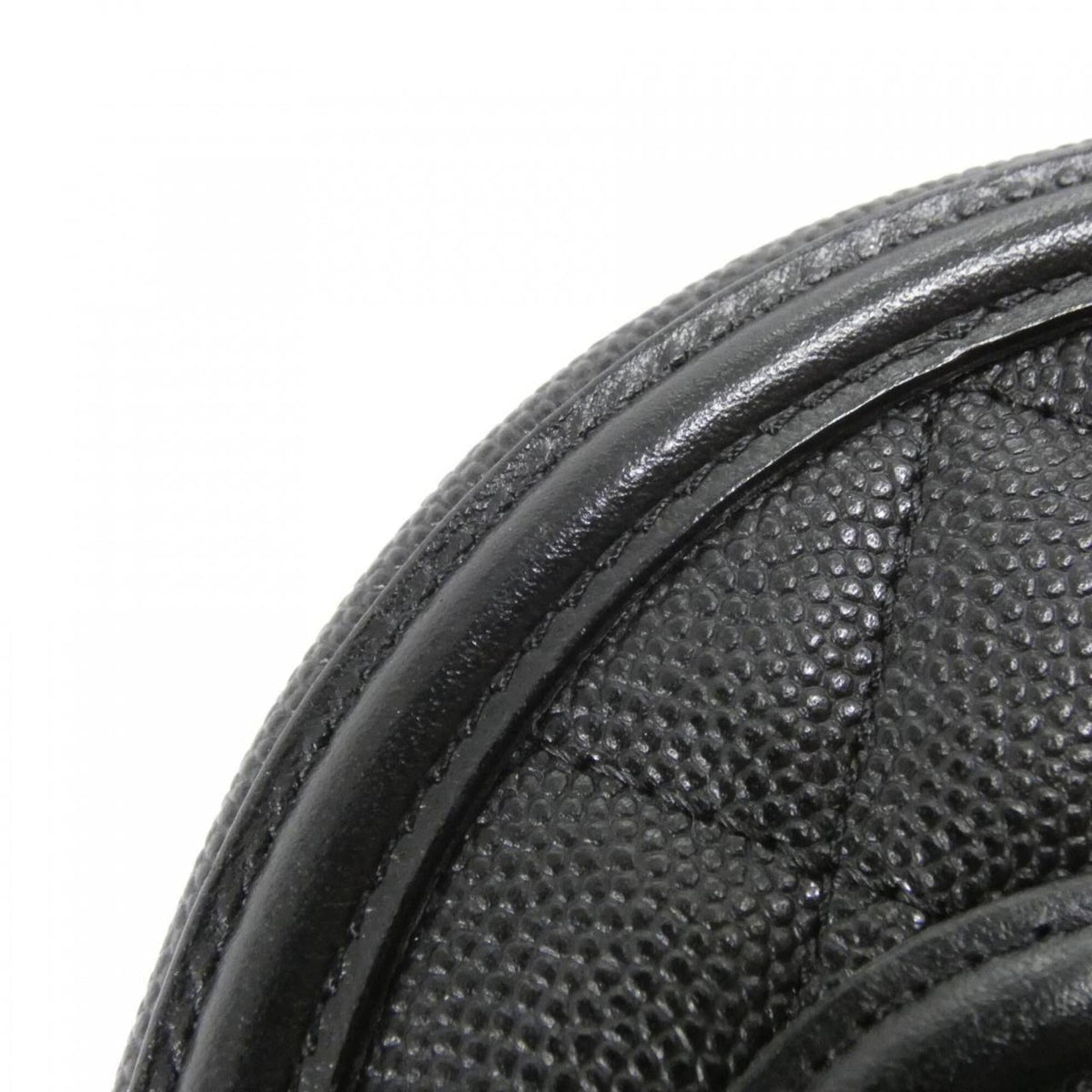 Chanel Black Grained Calfskin Shoulder Bag (Pre-Owned)