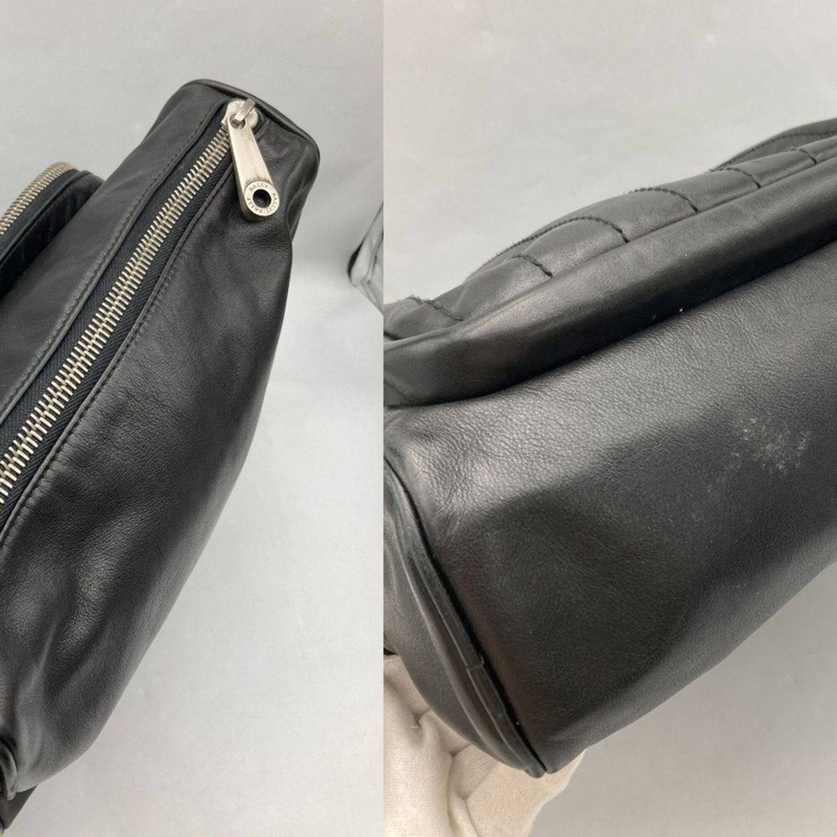 Bally Black Leather Shoulder Bag (Pre-Owned)
