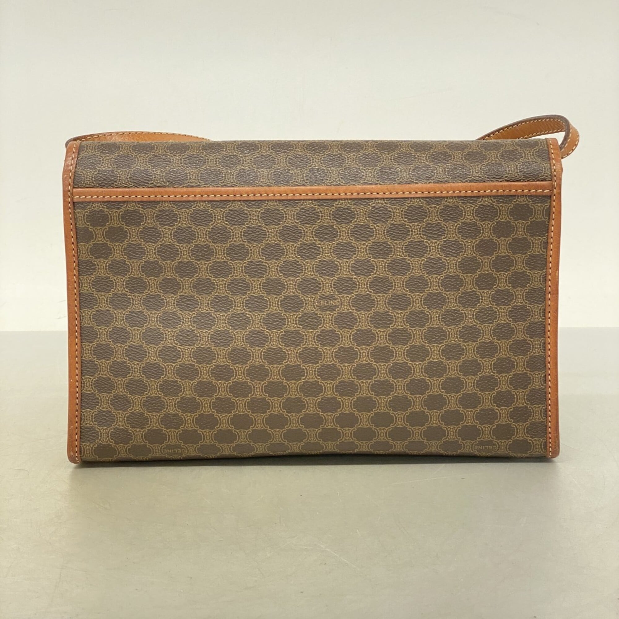 Celine Brown Pvc Shoulder Bag (Pre-Owned)