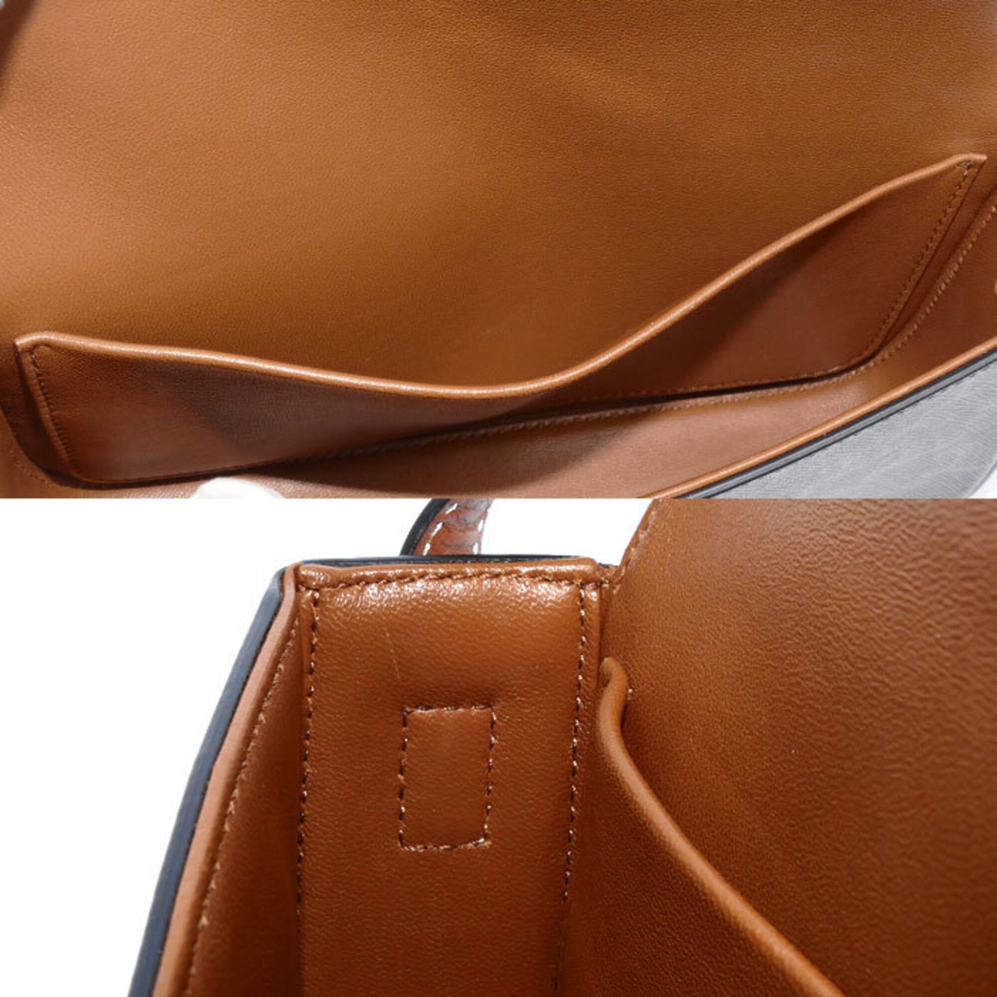 Celine Brown Canvas Shoulder Bag (Pre-Owned)