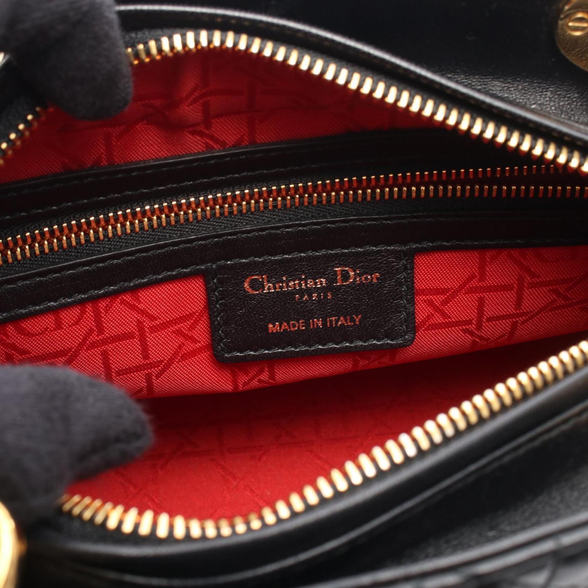 Christian Dior Black Leather Handbag (Pre-Owned)