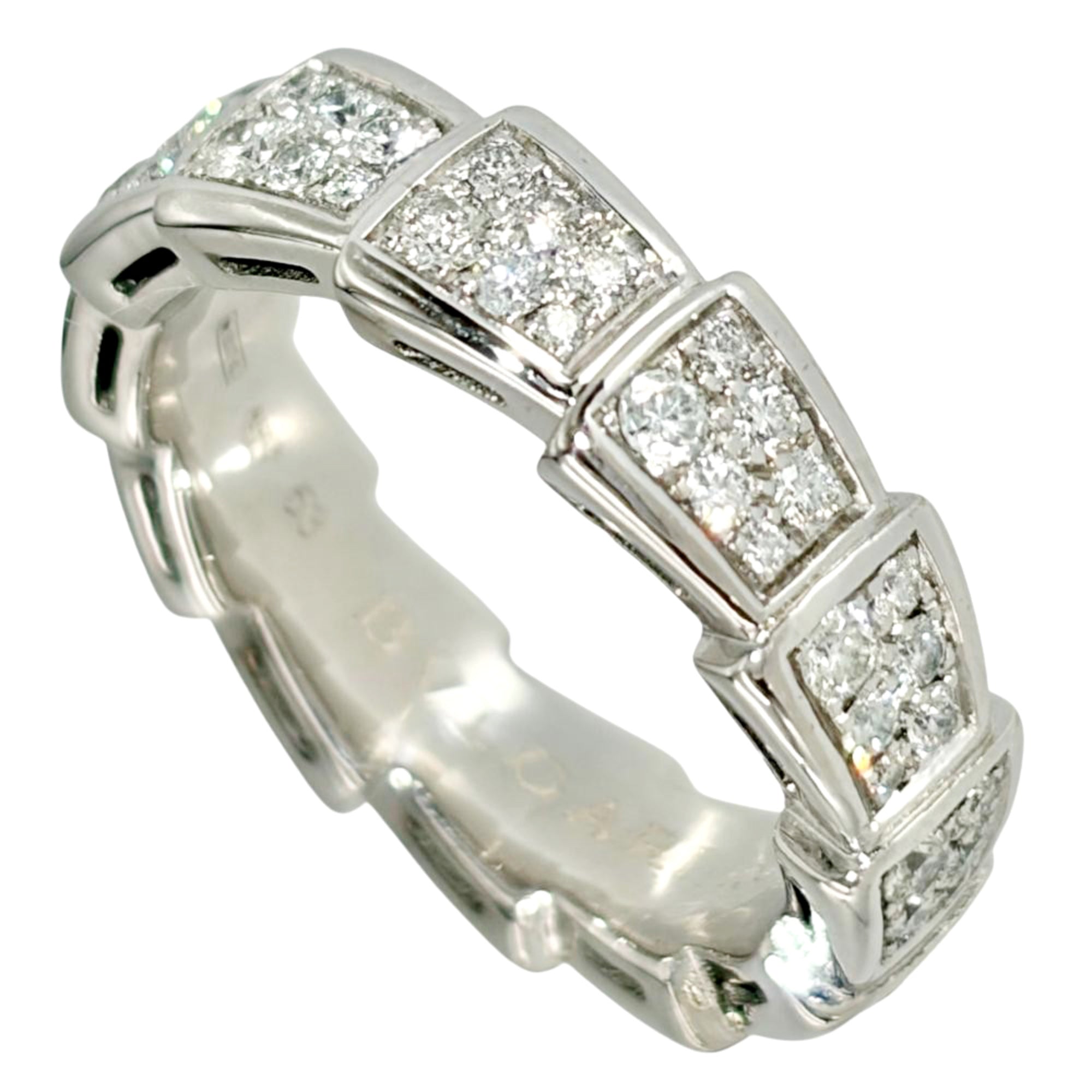 Bvlgari Serpenti White Gold (18K) Band Ring (Pre-Owned)