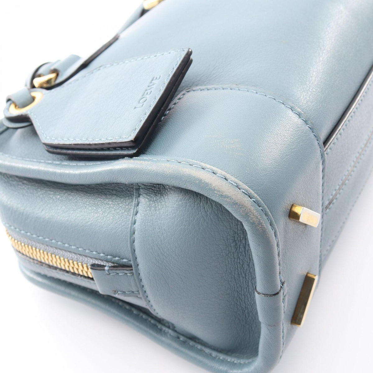 Loewe Blue Leather Handbag (Pre-Owned)