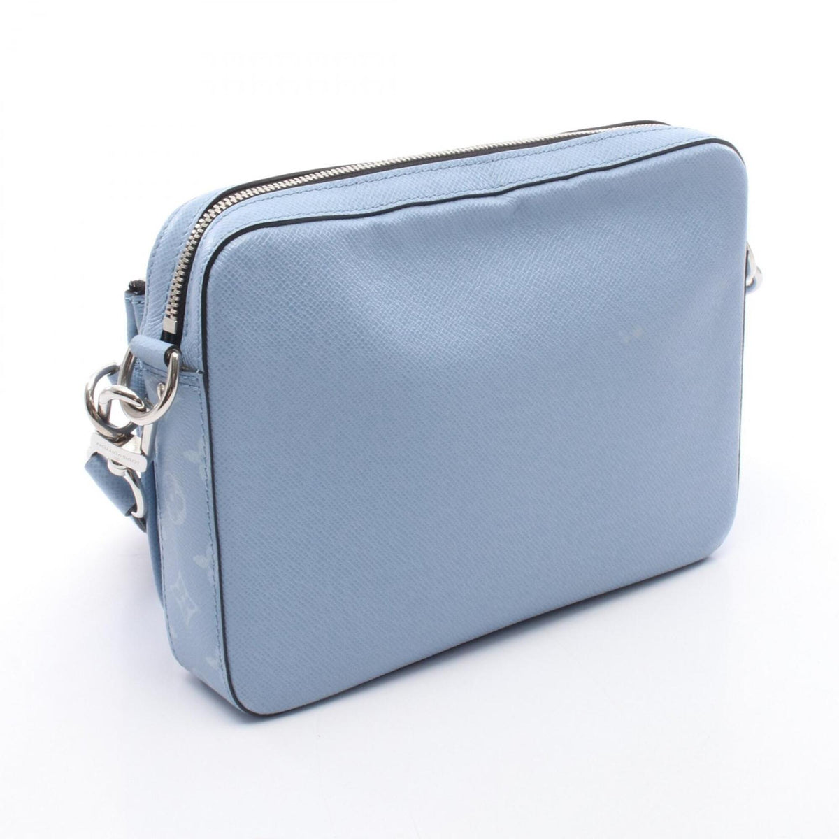 Louis Vuitton Blue Coated Canvas Leather Handbag Shoulder Bag (Pre-Owned)
