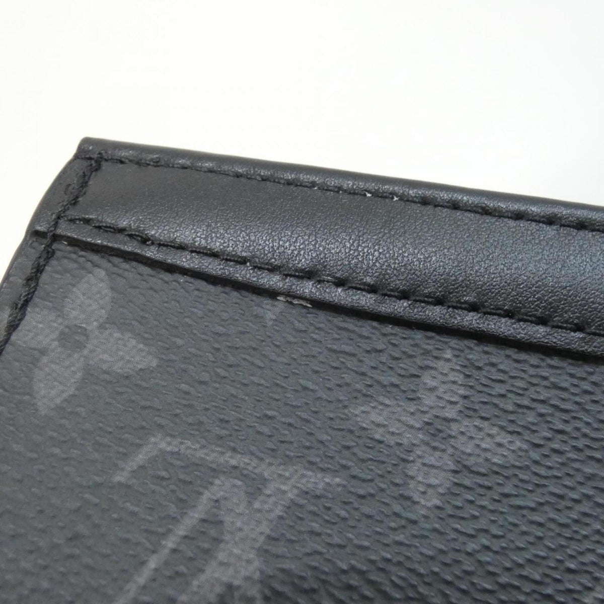 Louis Vuitton Black Gris Coated Canvas Pouch Shoulder Bag (Pre-Owned)
