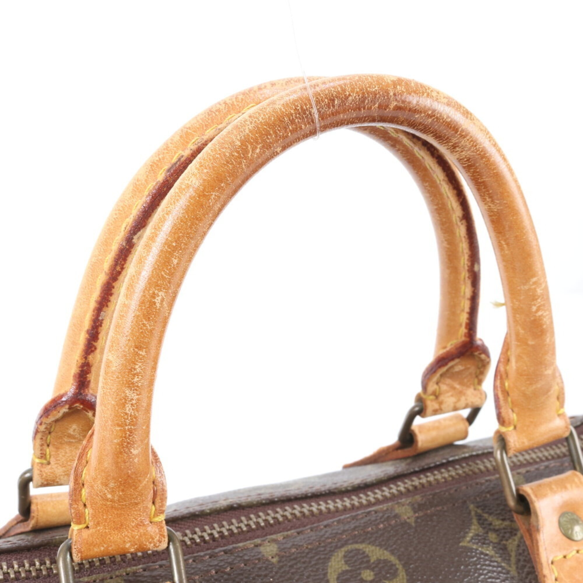 Louis Vuitton Dark Brown Coated Canvas Leather Handbag Tote Bag (Pre-Owned)