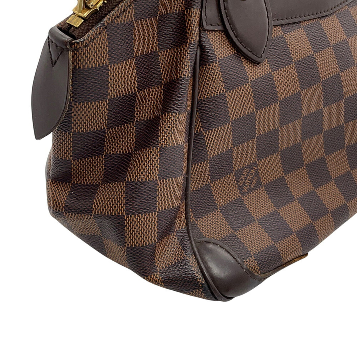Louis Vuitton Damier Damier Canvas Ebene Red Color Damier Canvas Handbag Shoulder Bag (Pre-Owned)