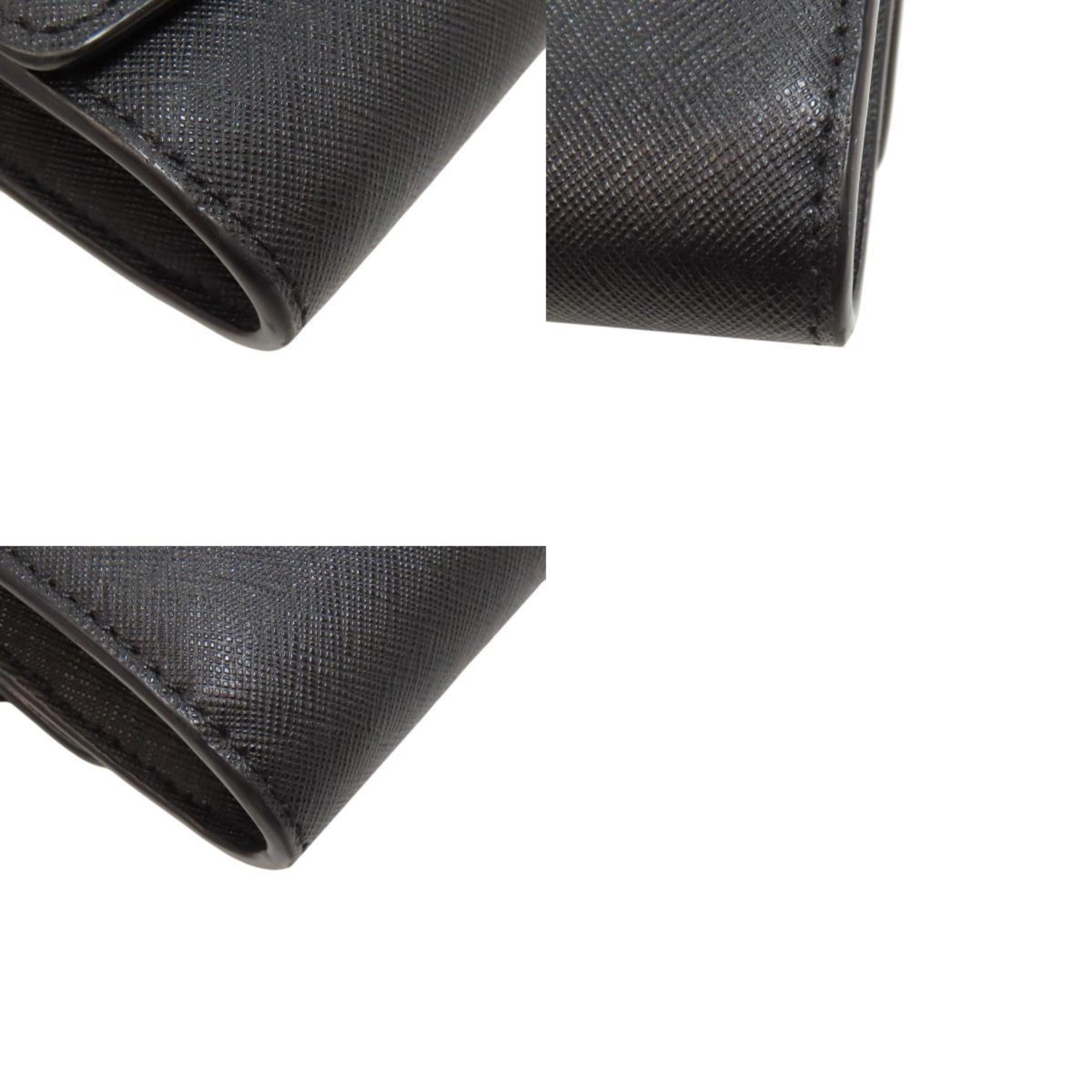 Tory Burch Black Pvc Chain/Shoulder Wallet (Pre-Owned)