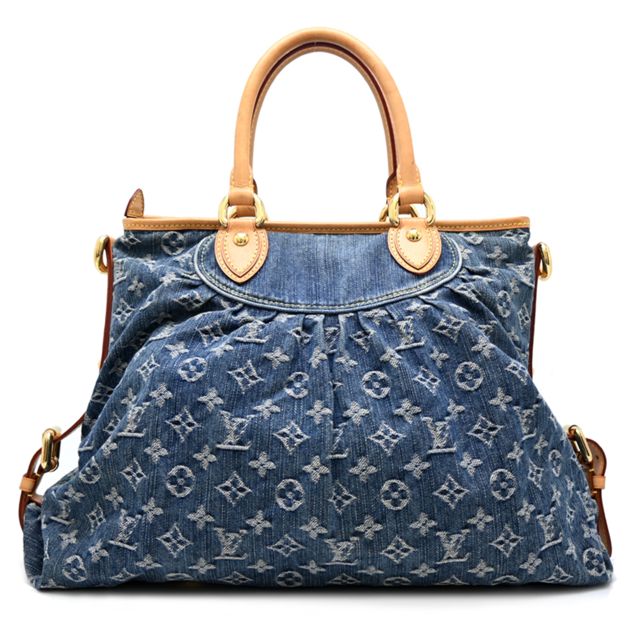 Louis Vuitton Blue Monogram Denim Tote Bag (Pre-Owned)