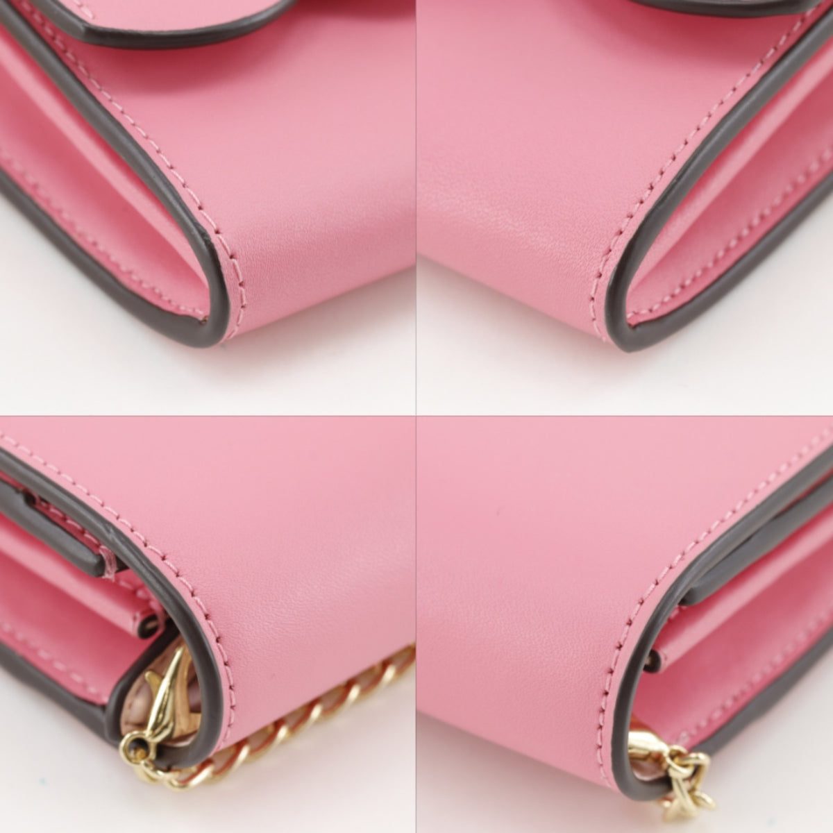 Kate Spade Pink Leather Chain/Shoulder Wallet (Pre-Owned)