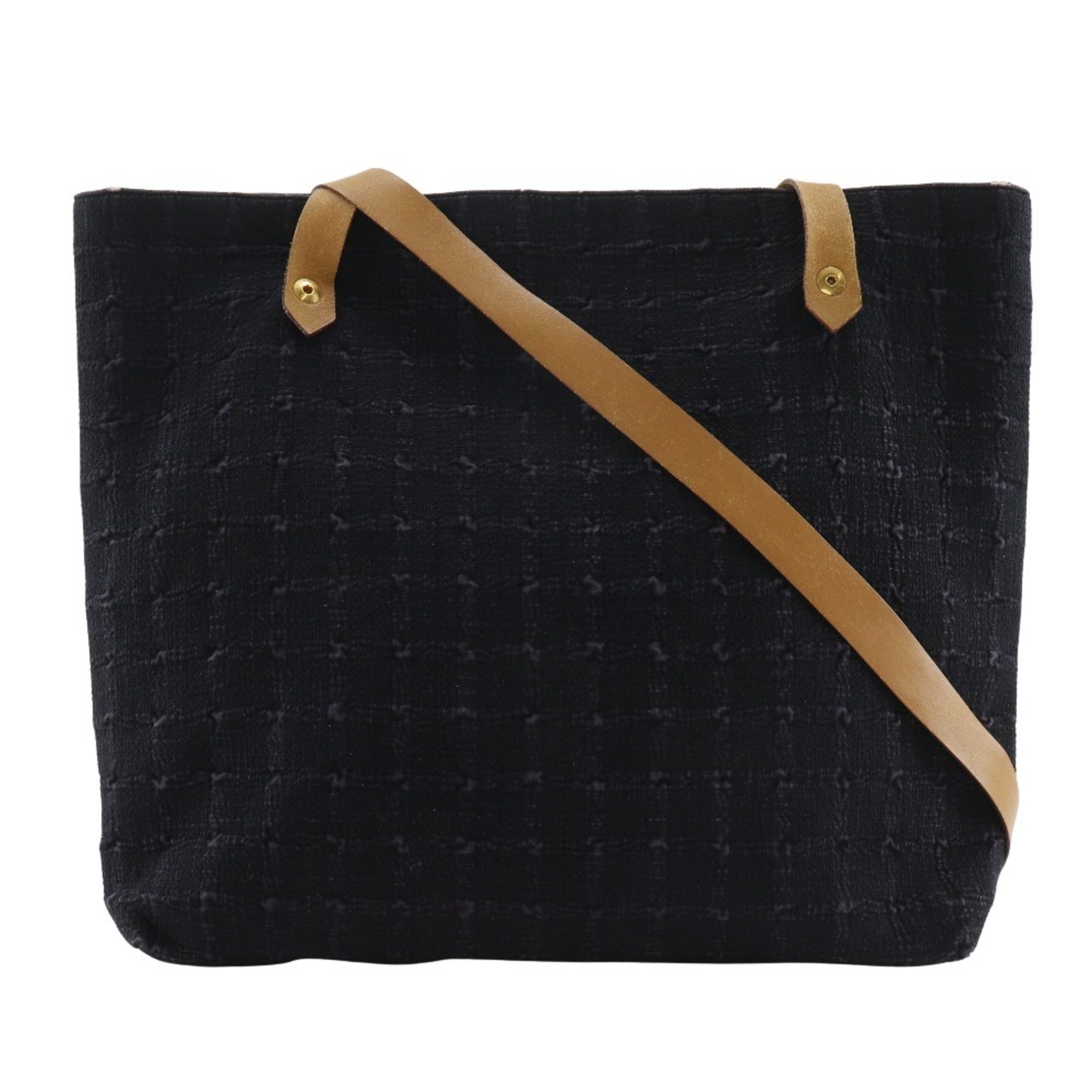 Hermes Ahmedabad Black Canvas Shoulder Bag (Pre-Owned)