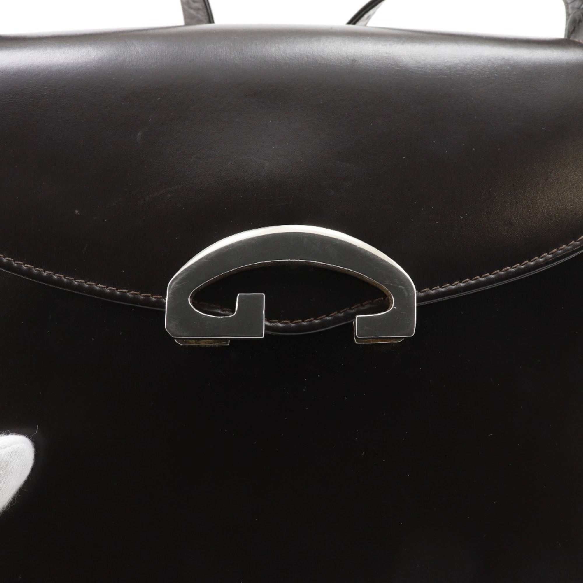 Gucci Brown Leather Shoulder Bag (Pre-Owned)